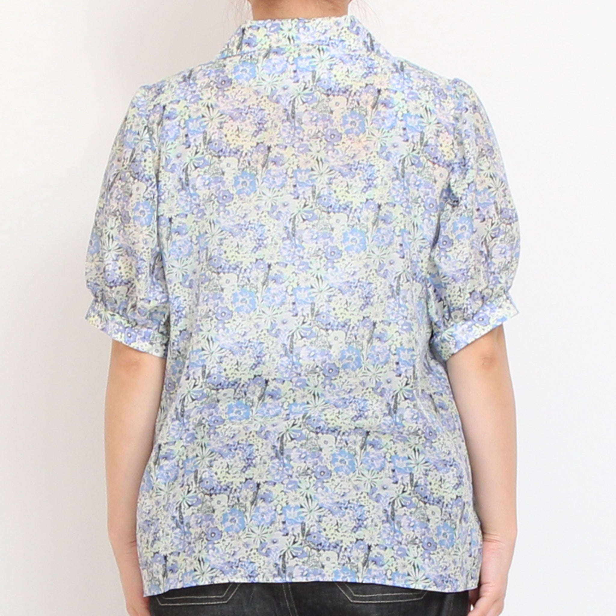 【期間限定15%OFF】綿シルクローン開襟シャツ73050
