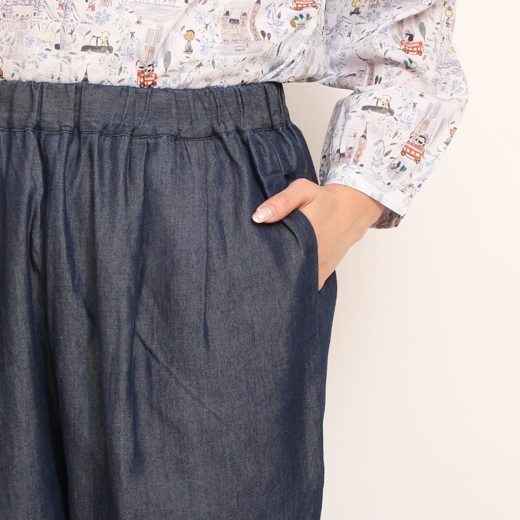 Pont de Chalons テンセルデニムクロップドパンツ