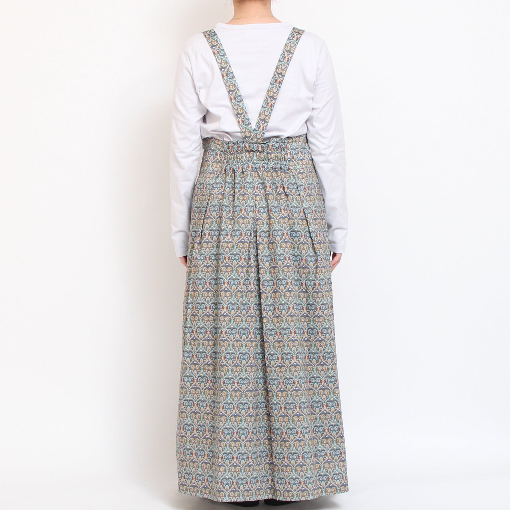 【BLUEのみ ラスト1点】【本店限定商品】LIBERTYサスペンダースカート