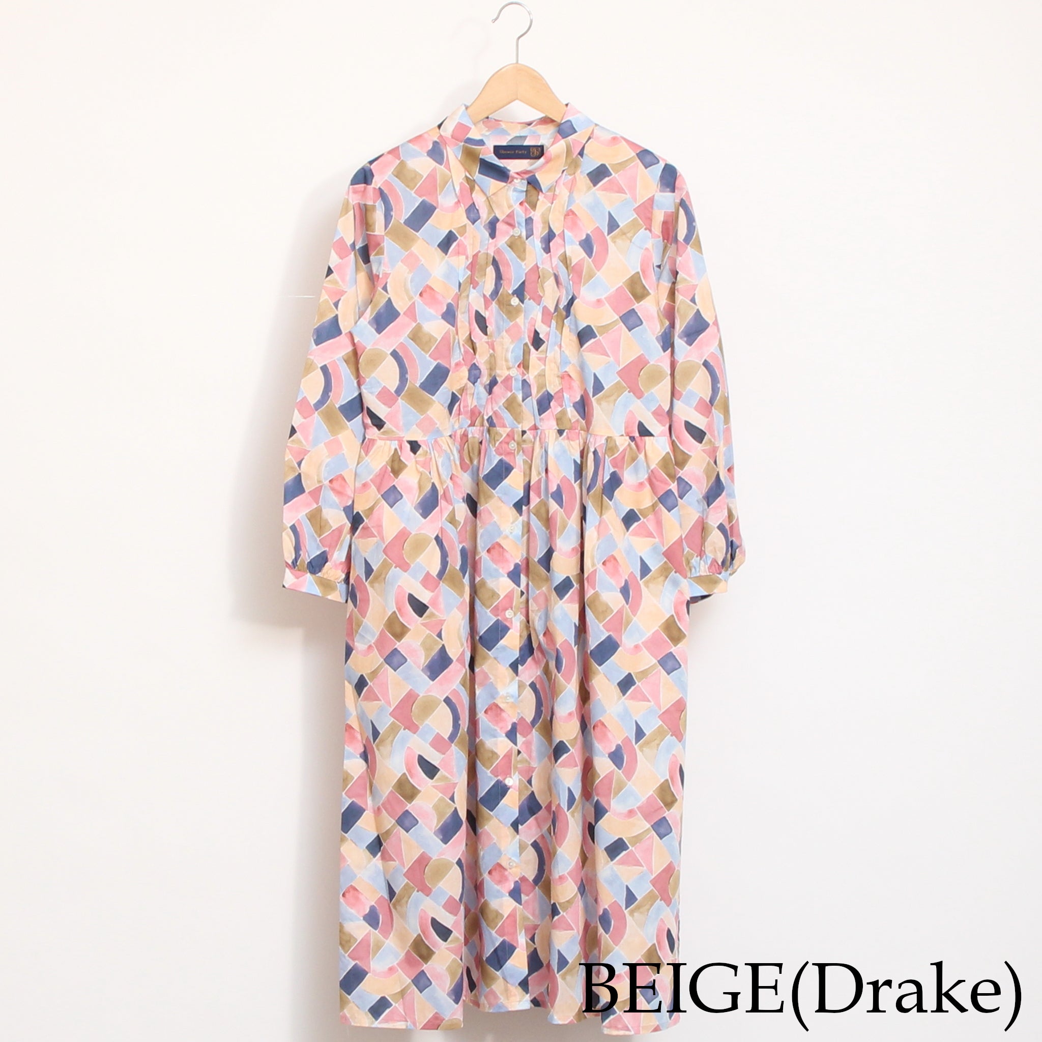 【30%OFF】【NAVYラスト1点】リバティウェーブタックワンピース(2601)