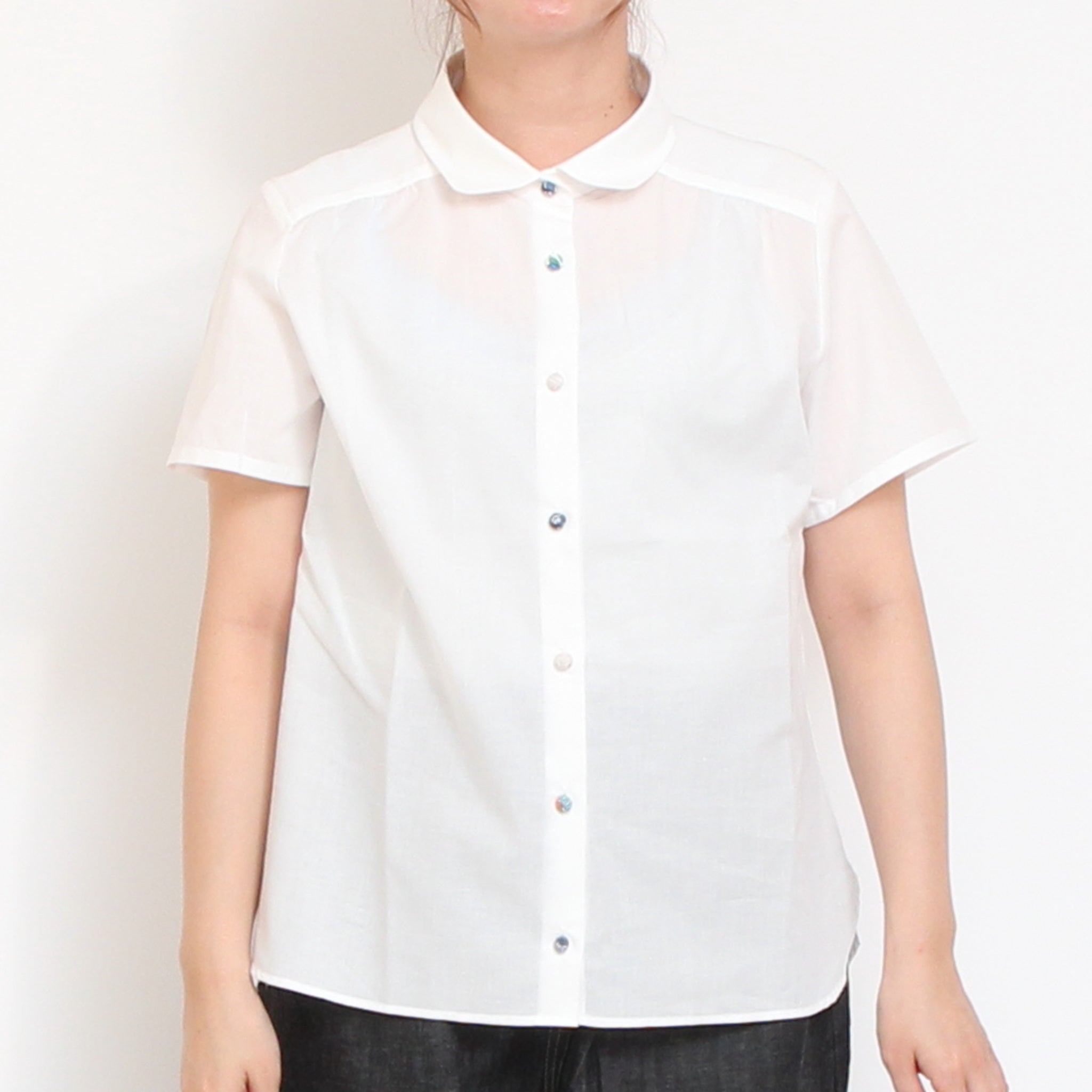 【20%OFF】 【取り扱い店舗限定商品】リバティ釦半袖レギュラーシャツ