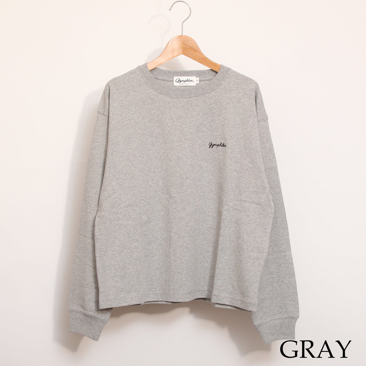 【残り僅か】GYMPHLEX長袖チェーンステッチTシャツ25