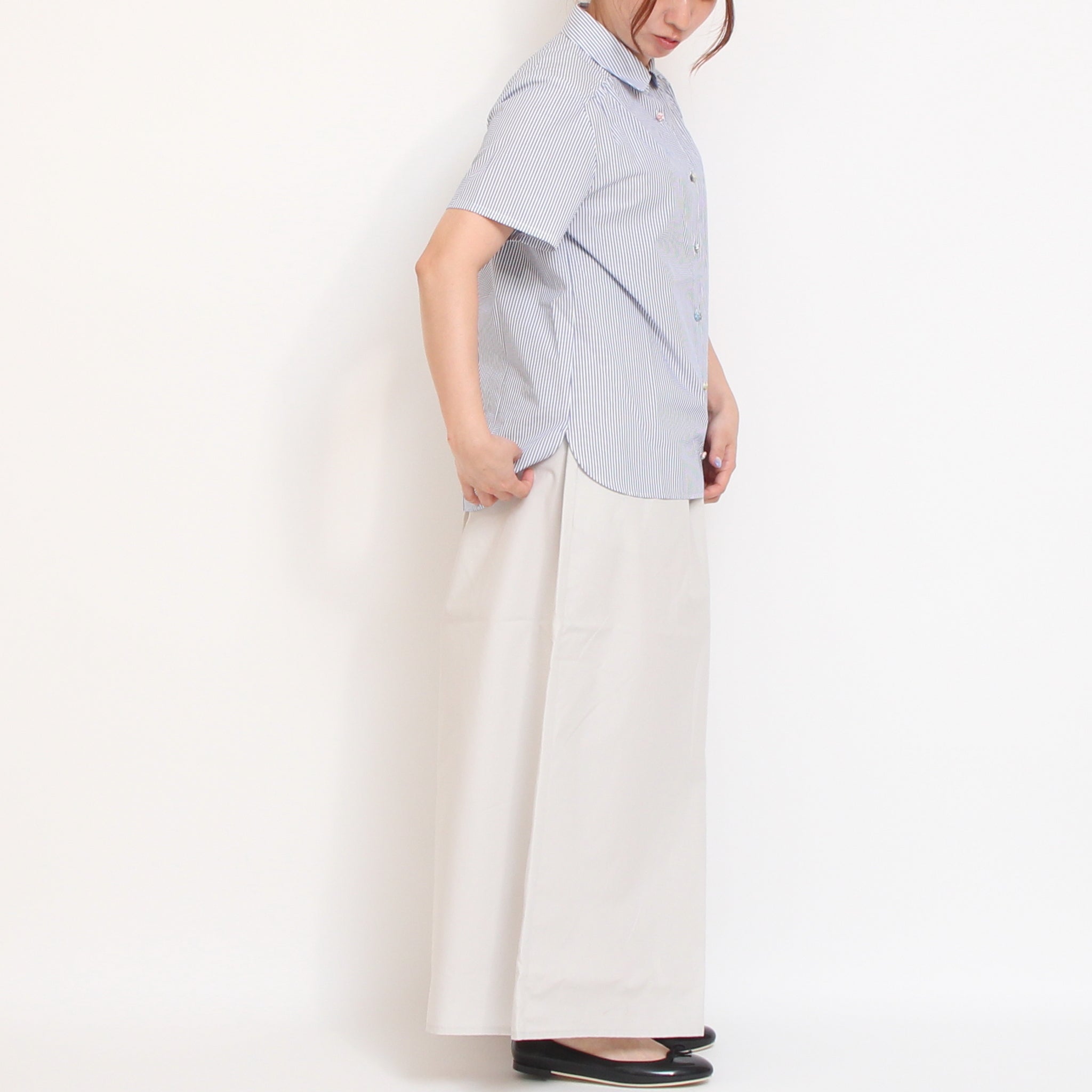 【20%OFF】 【取り扱い店舗限定商品】リバティ釦半袖レギュラーシャツ