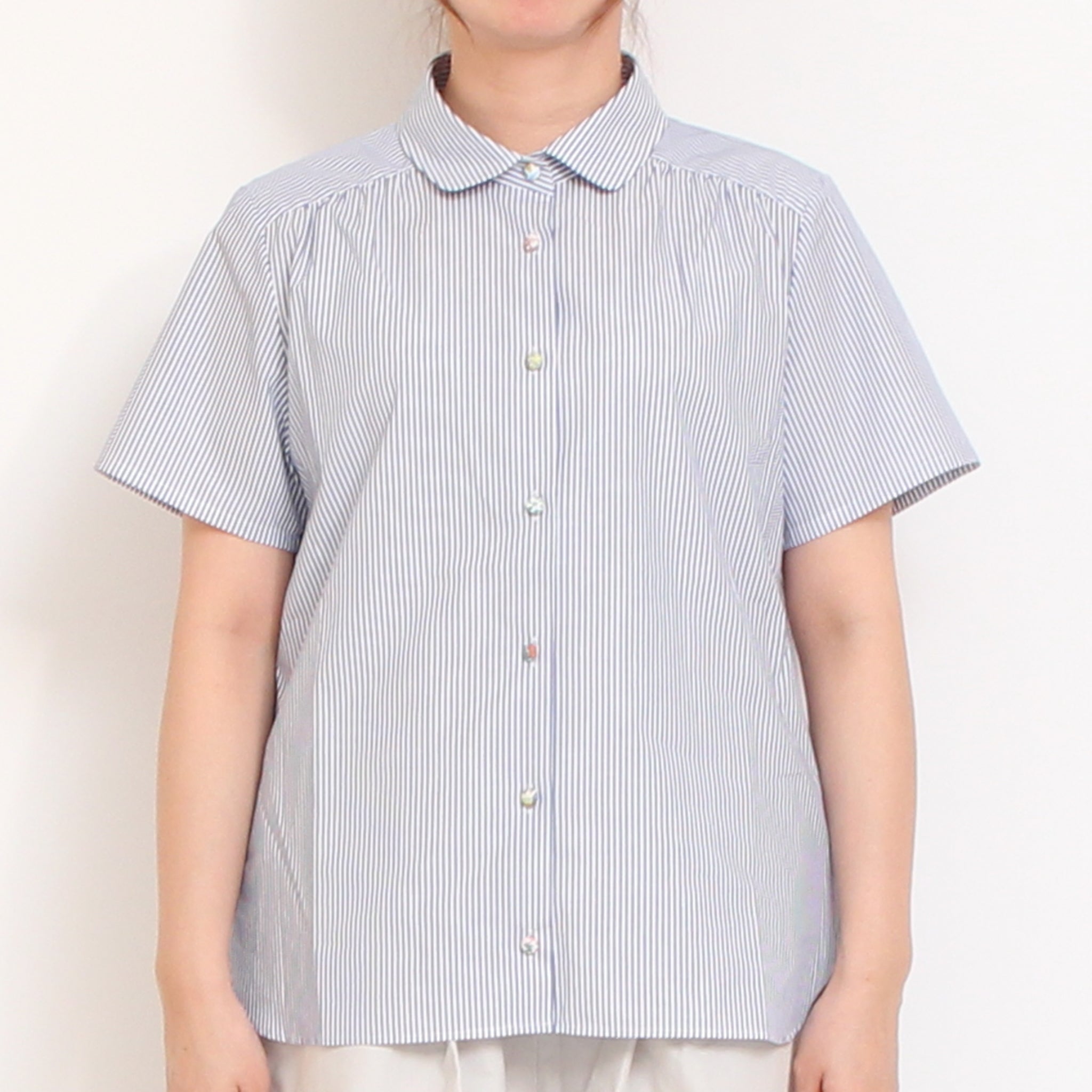 【20%OFF】 【取り扱い店舗限定商品】リバティ釦半袖レギュラーシャツ