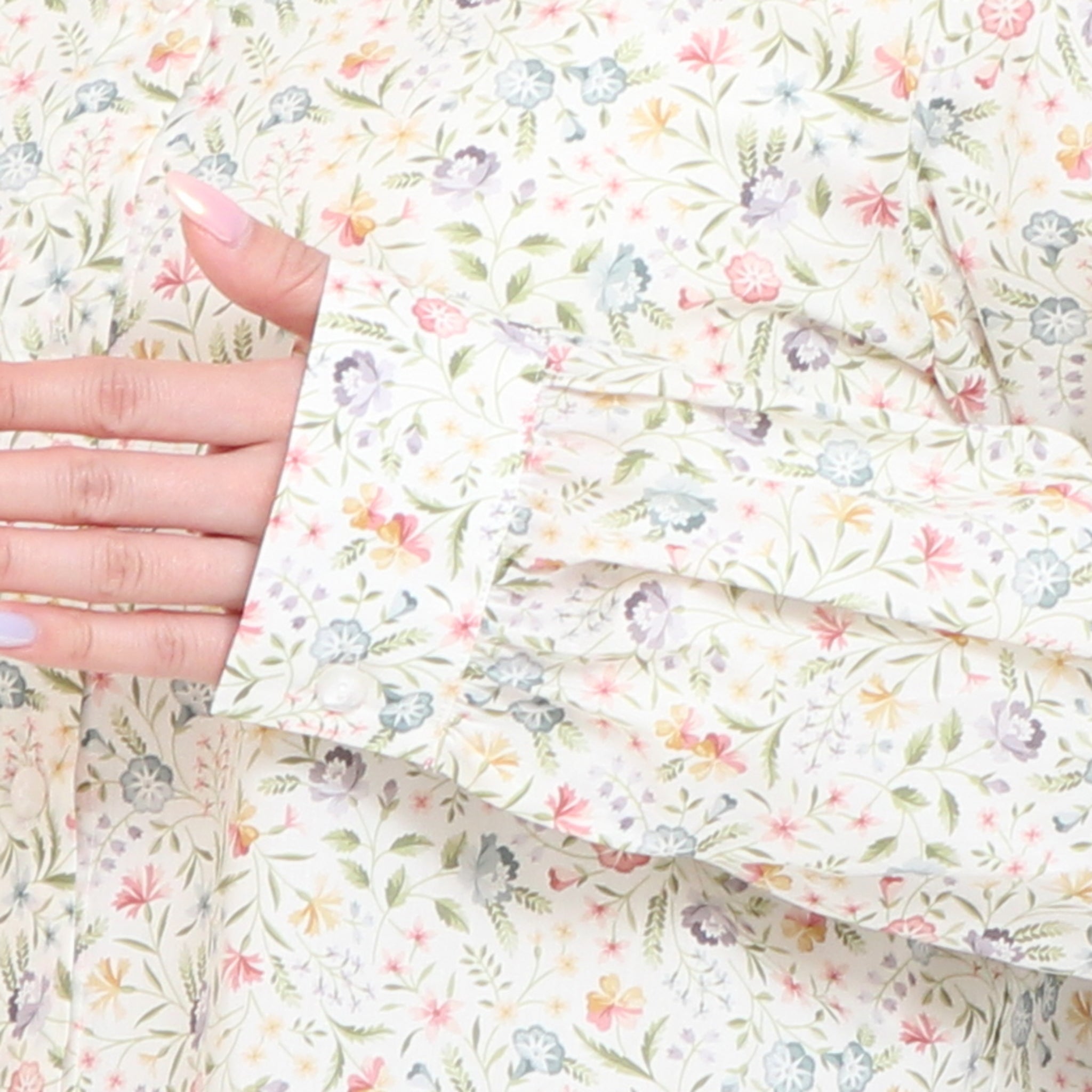【YELLOWのみ ラスト1点】【本店限定商品】LIBERTYラウンドカラーショートシャツ