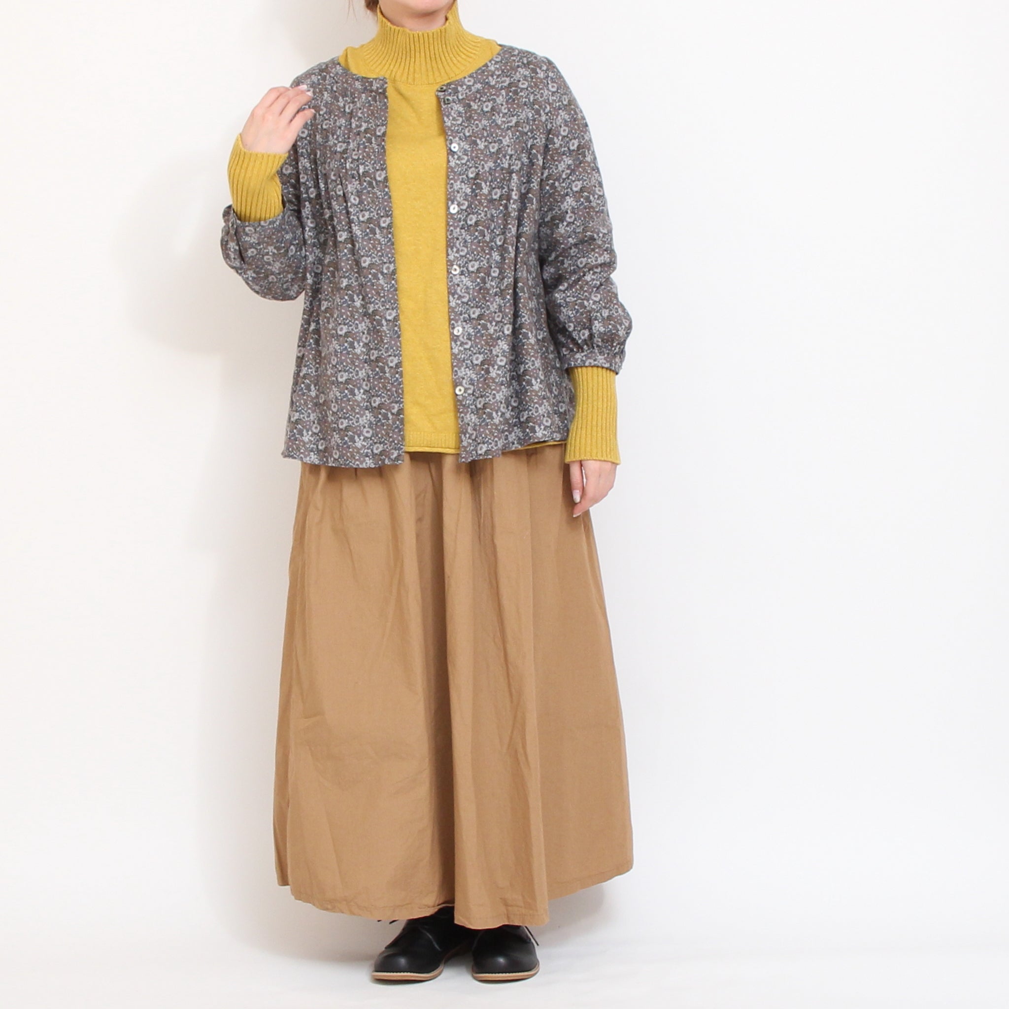 【再値下げ・50%OFF】エアリーコットLIBERTYクルータックブラウス71037