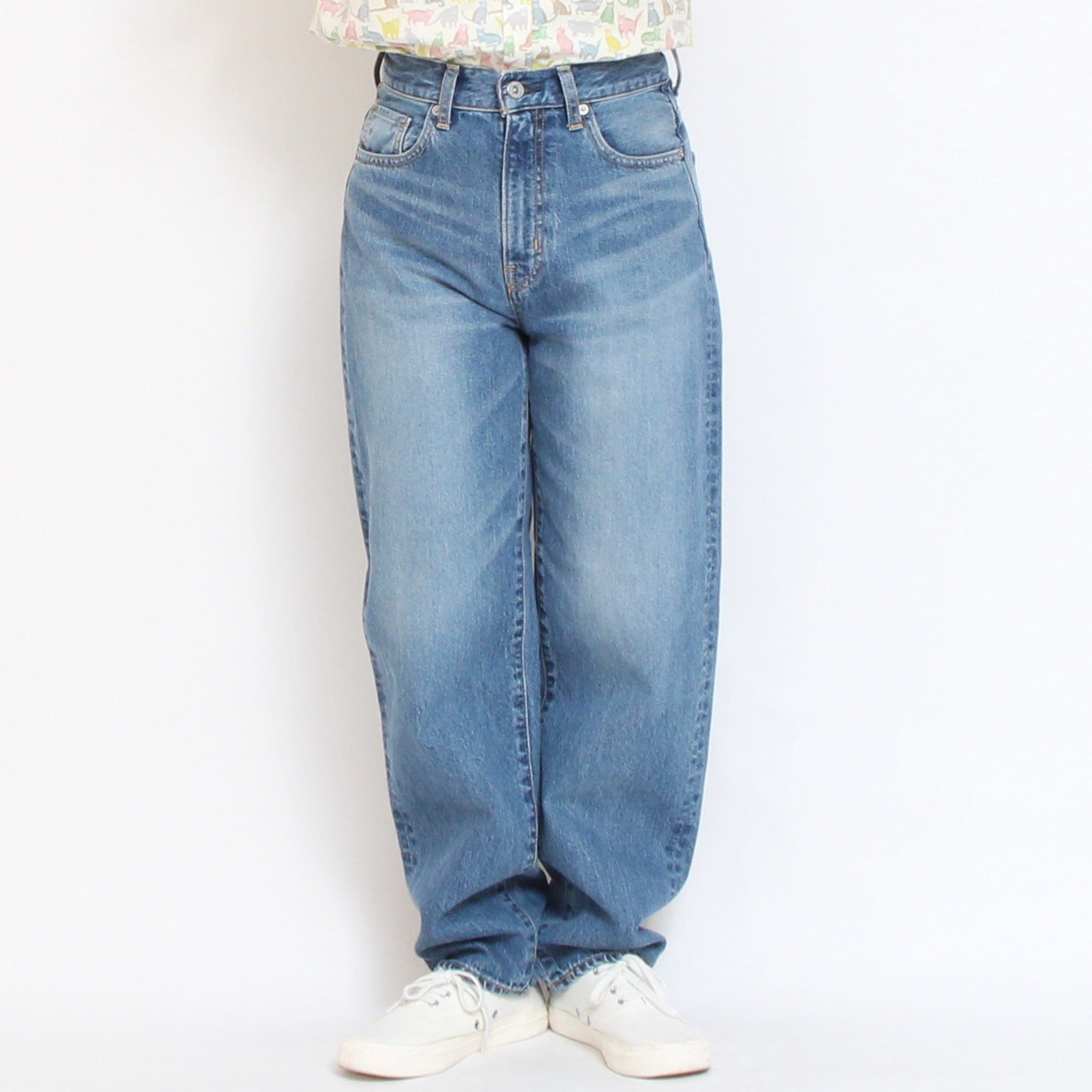 D.M.Gカーブラインデニムパンツ(USED)