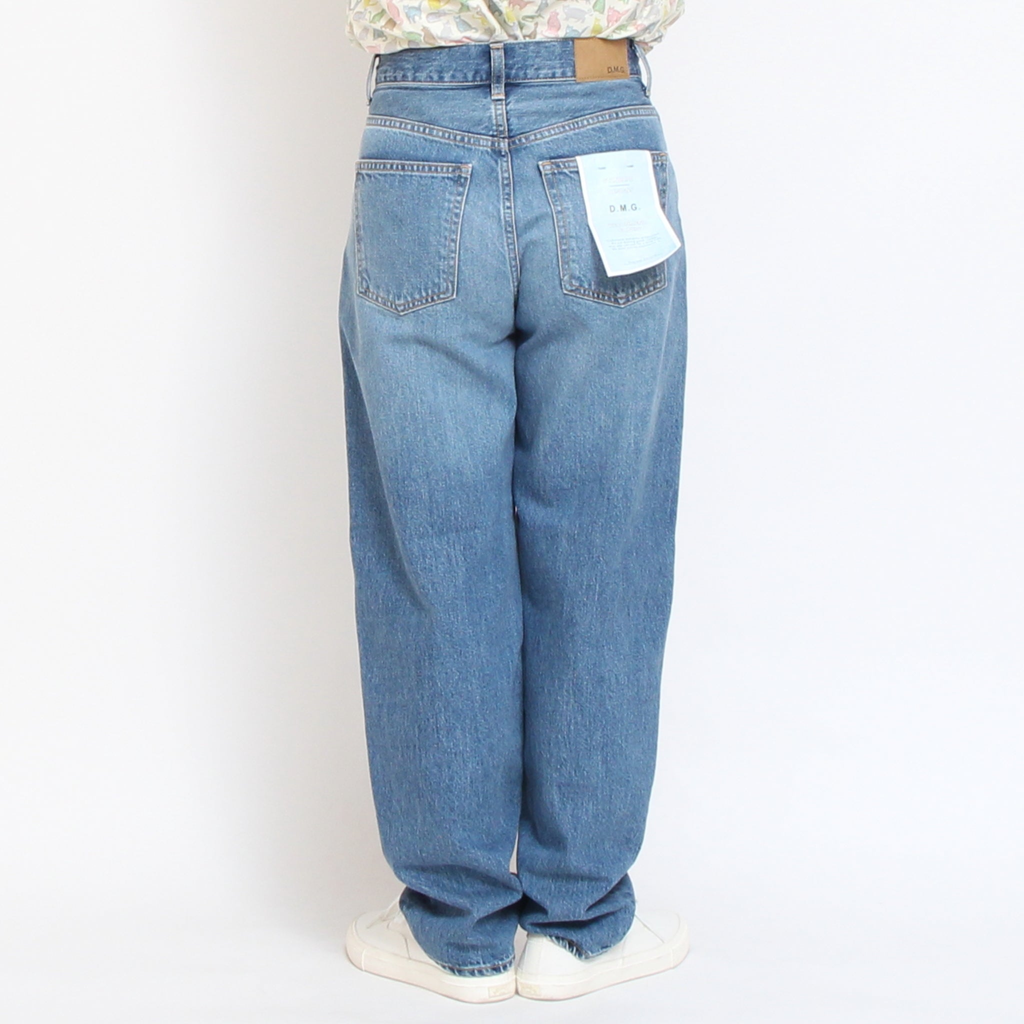 D.M.Gカーブラインデニムパンツ(USED)