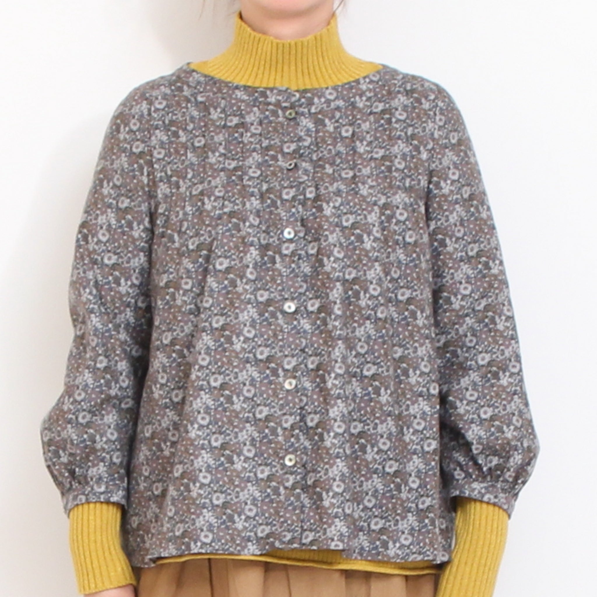 【再値下げ・50%OFF】エアリーコットLIBERTYクルータックブラウス71037