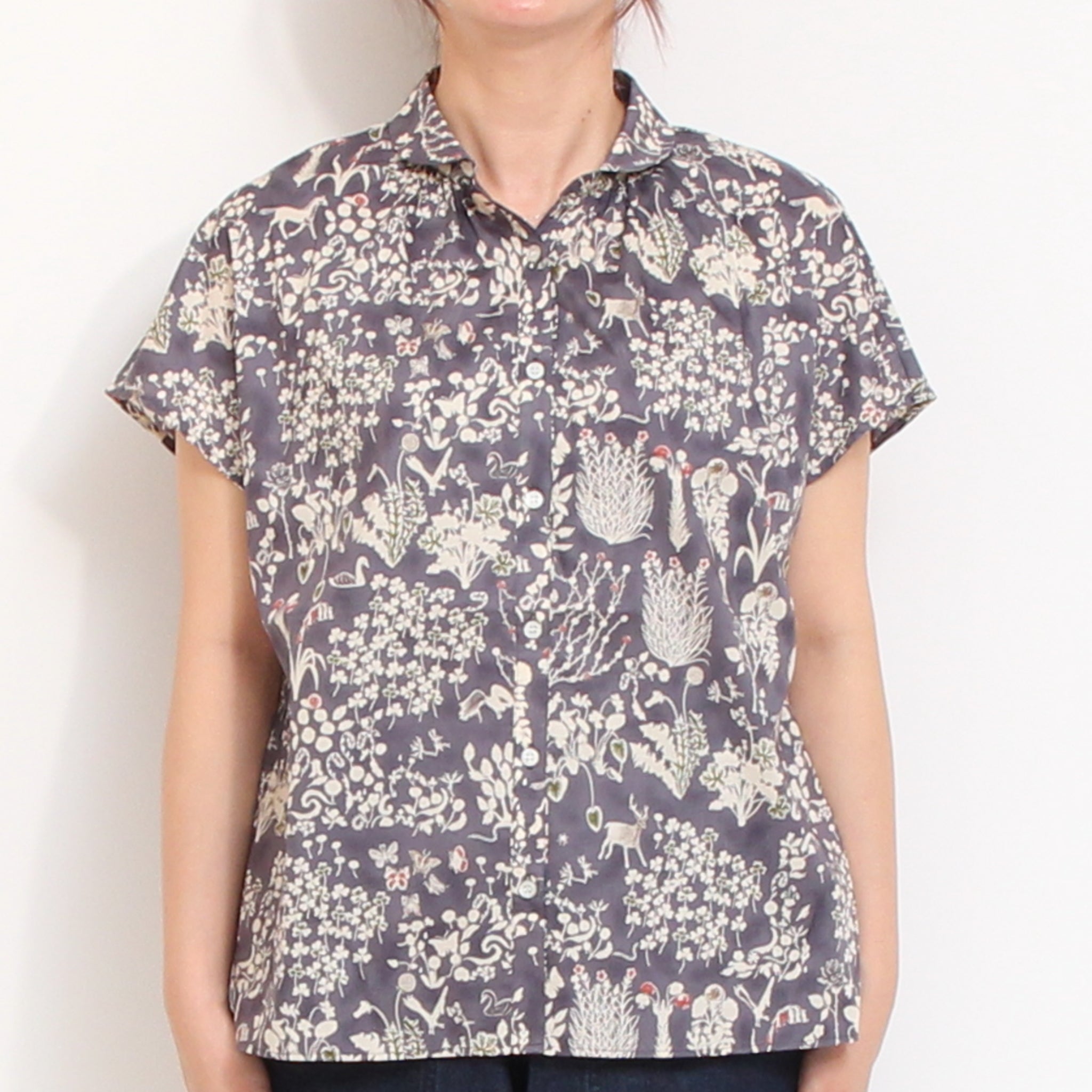 【本店限定商品】リバティワイドショールスキッパーシャツ2605