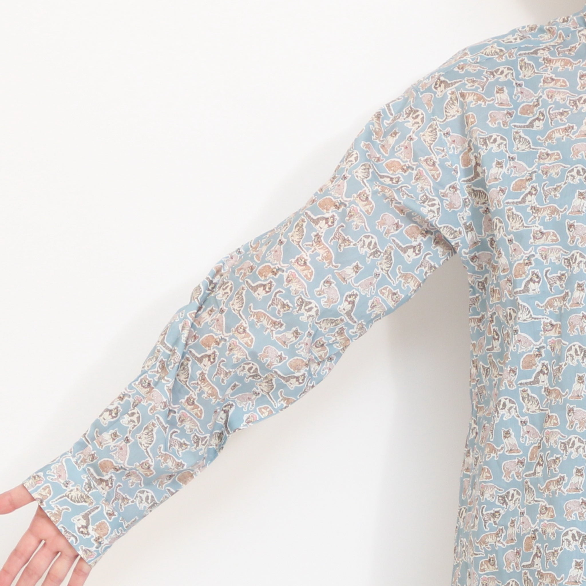 【20%OFF】【BLUE・SAXラスト1点ずつ】LIBERTYワイドレギュラーシャツ