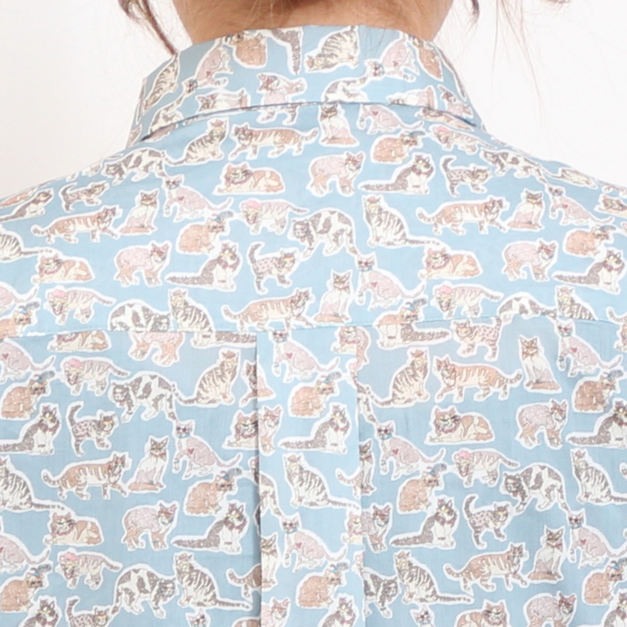 【20%OFF】【BLUE・SAXラスト1点ずつ】LIBERTYワイドレギュラーシャツ