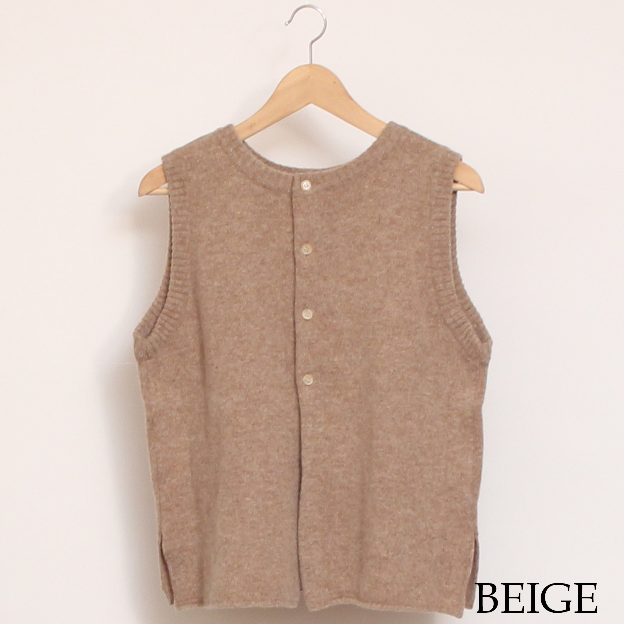 【20%OFF】【BEIGEのみ ラスト1点】NARUタスマニアラムベスト25