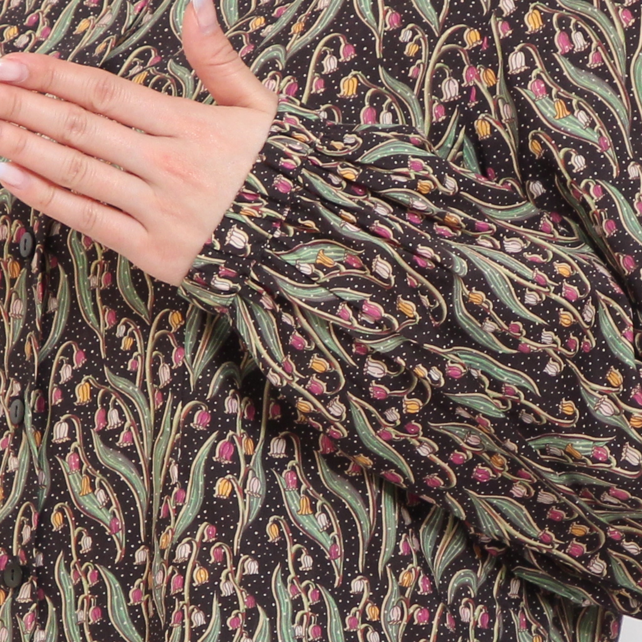 【30%OFF】【GREENラスト1点】リバティトップオープンワンピース(2603)