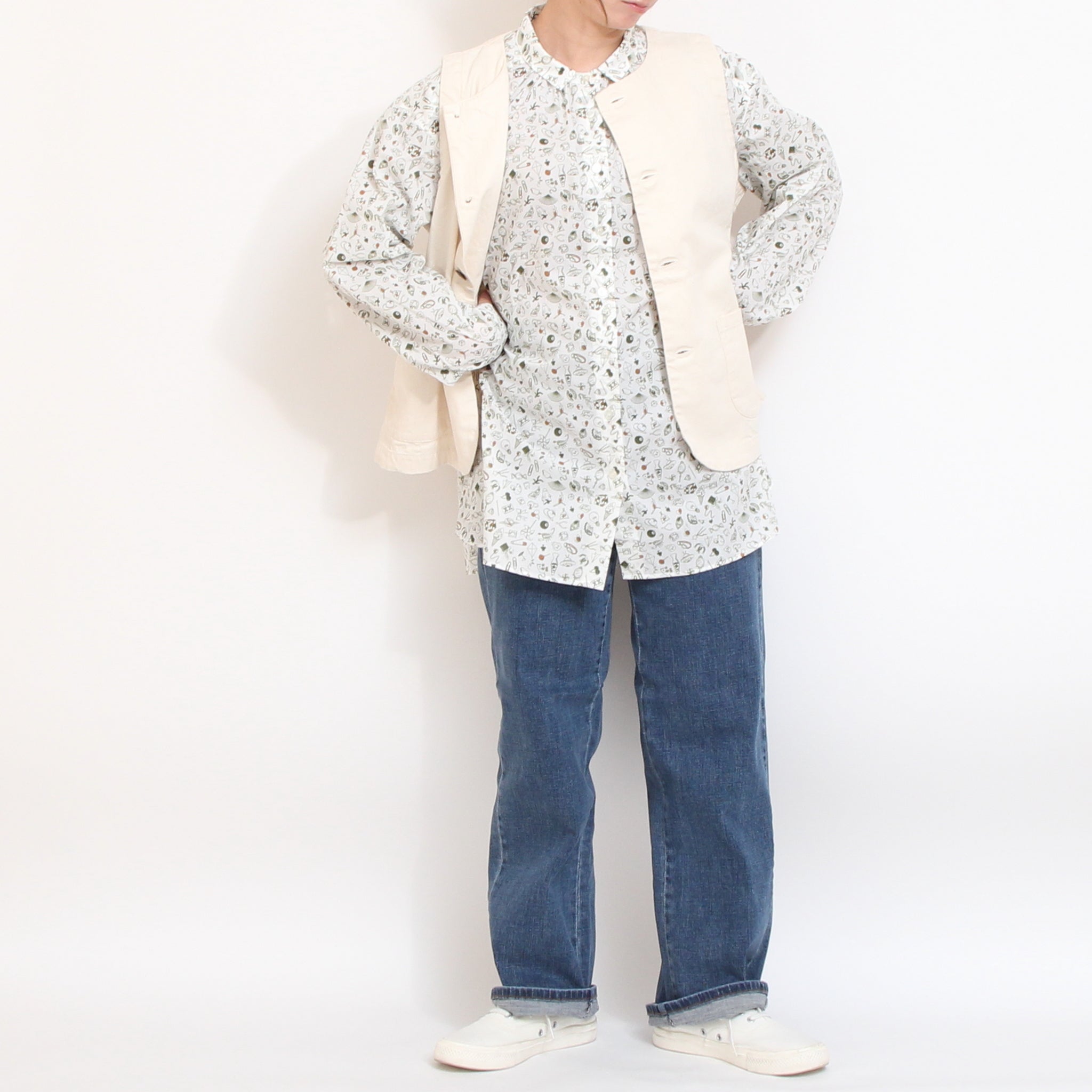 【30%OFF】【KHAKIラスト1点】リバティAラインチュニック(2603)