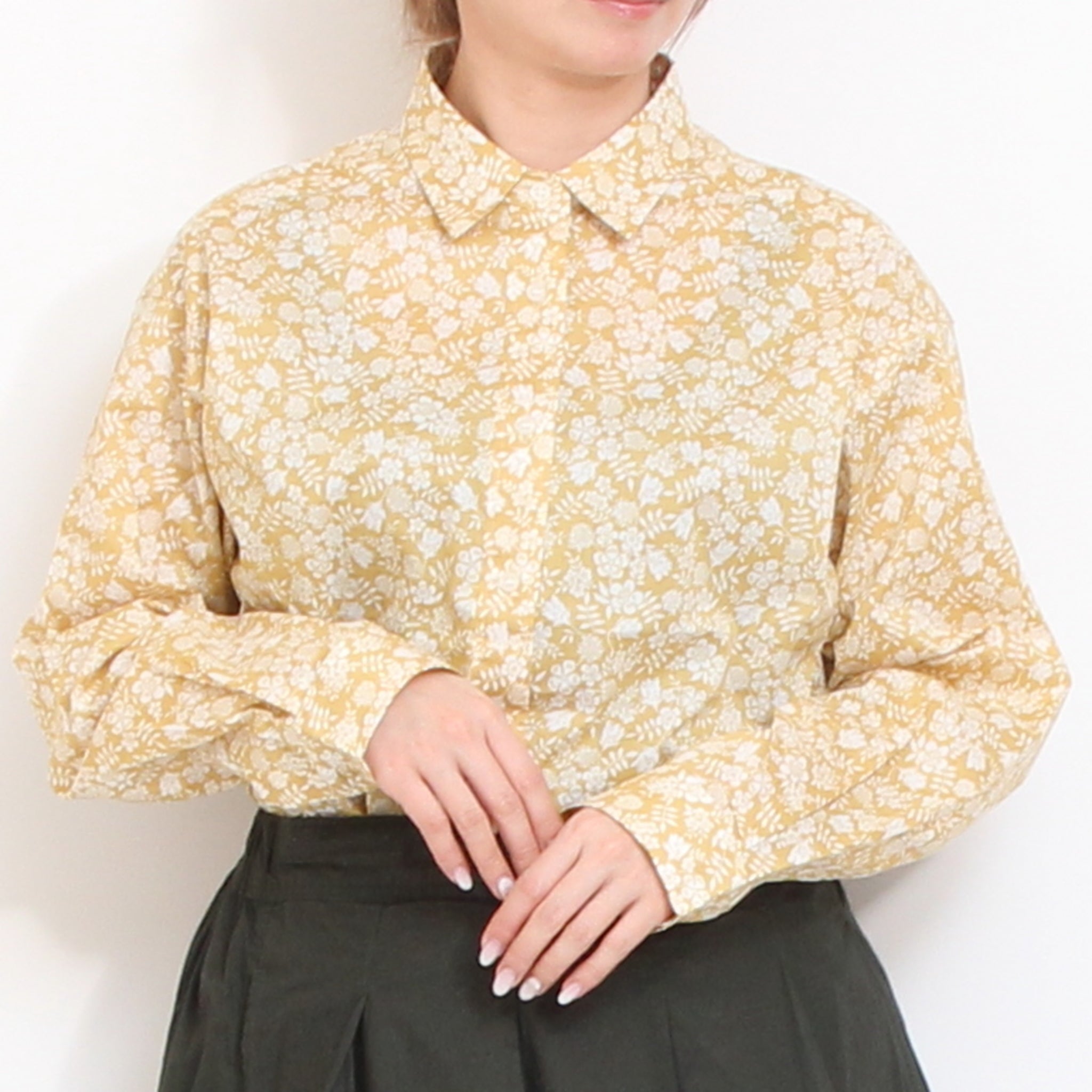 【20%OFF】【BLUE・SAXラスト1点ずつ】LIBERTYワイドレギュラーシャツ