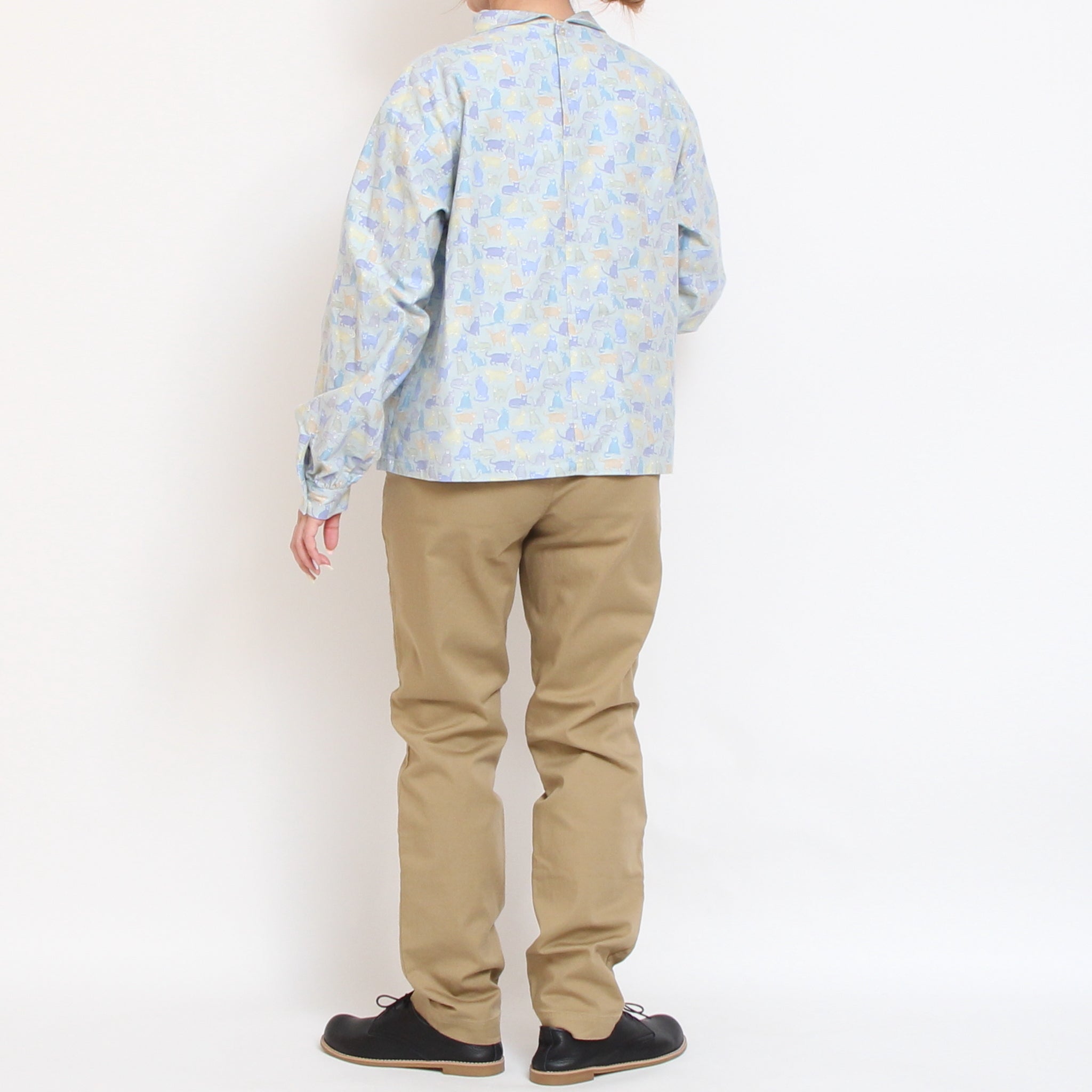 Cotton Flannelロールカラープルオーバー2601