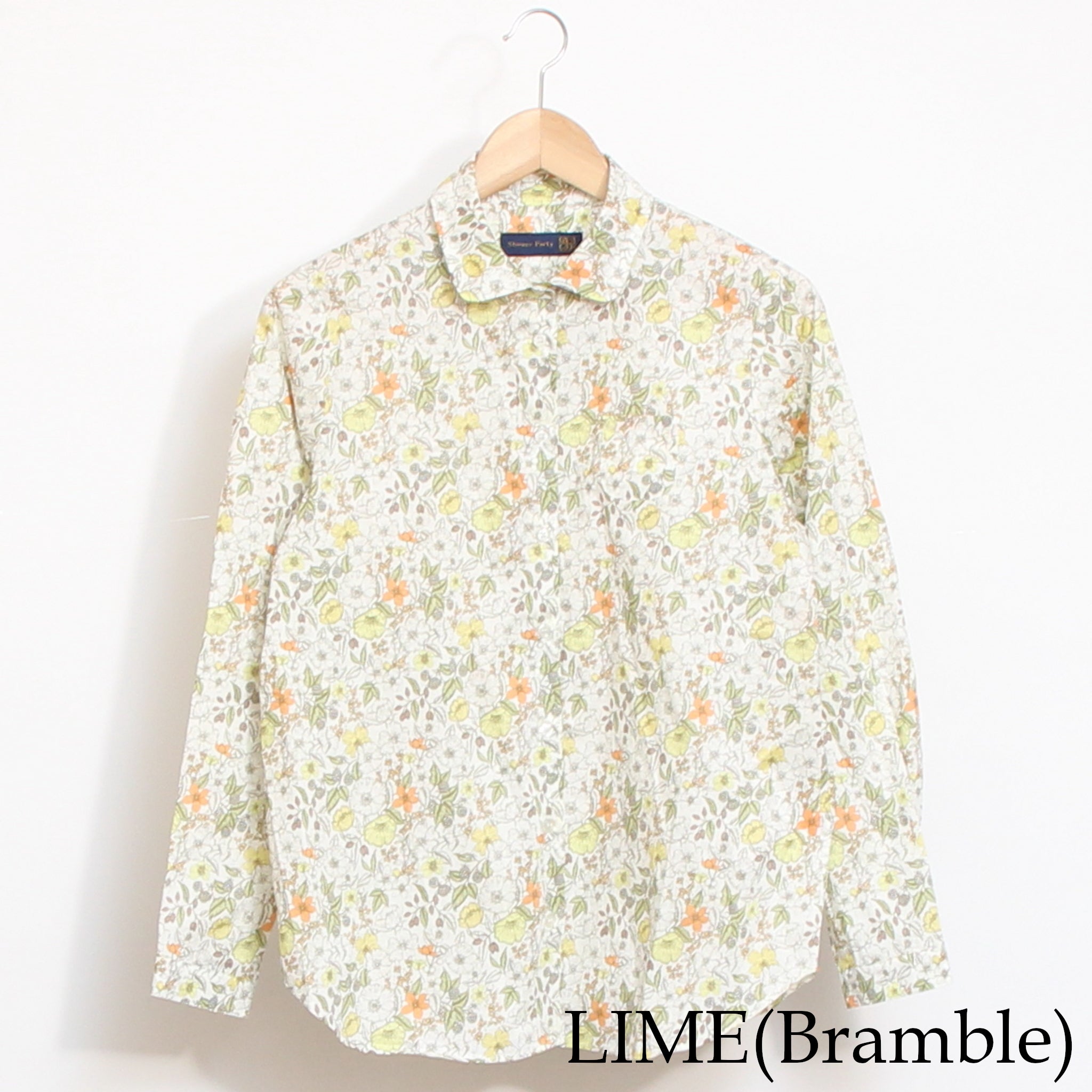 【20%OFF】【LIME・BLUEのみ残り僅か】リバティポイントラウンドカラーシャツ(2603)