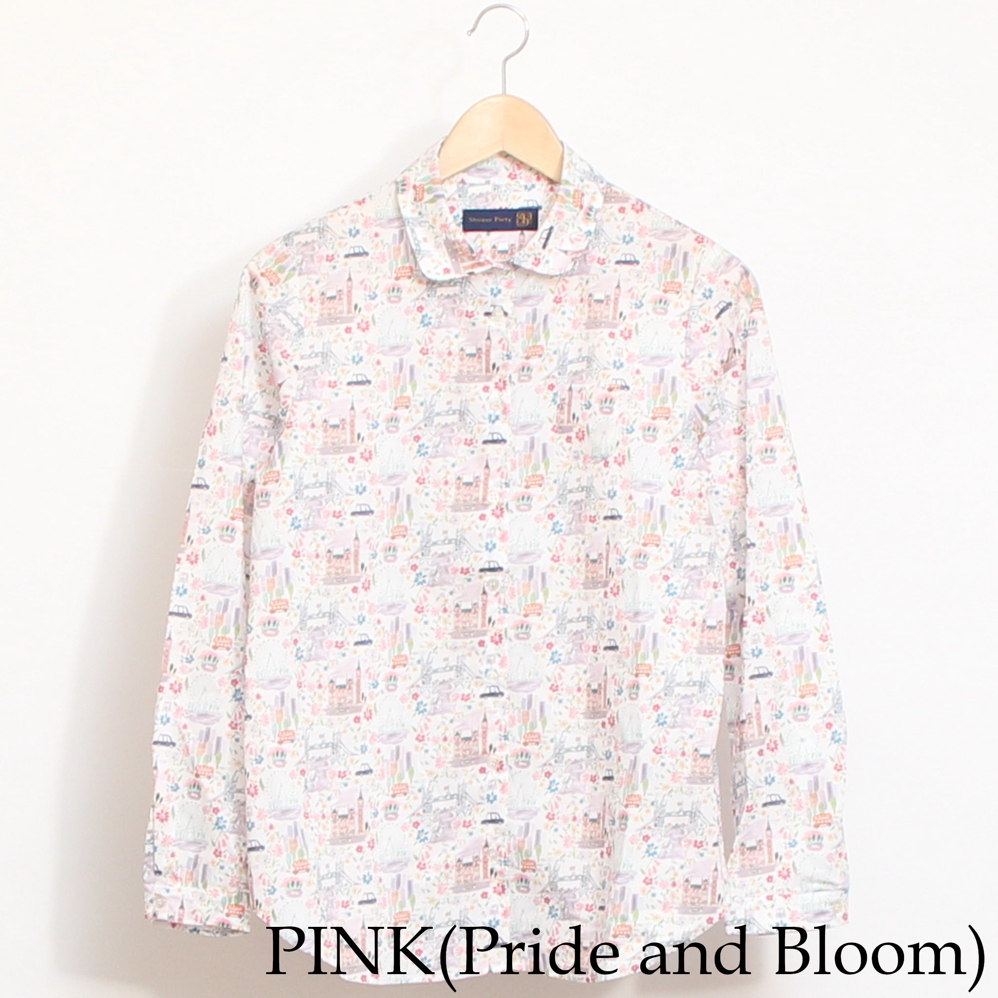 【20%OFF】【LIME・BLUEのみ残り僅か】リバティポイントラウンドカラーシャツ(2603)