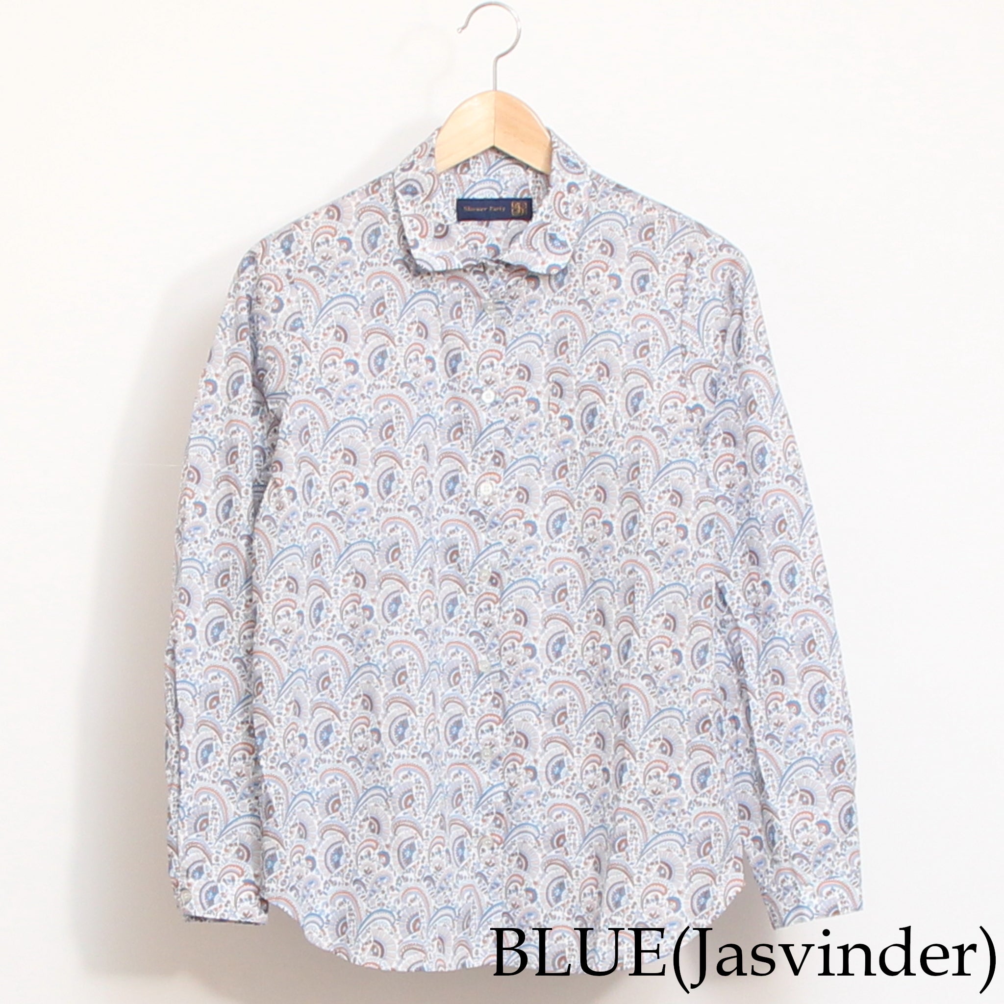 【20%OFF】【LIME・BLUEのみ残り僅か】リバティポイントラウンドカラーシャツ(2603)