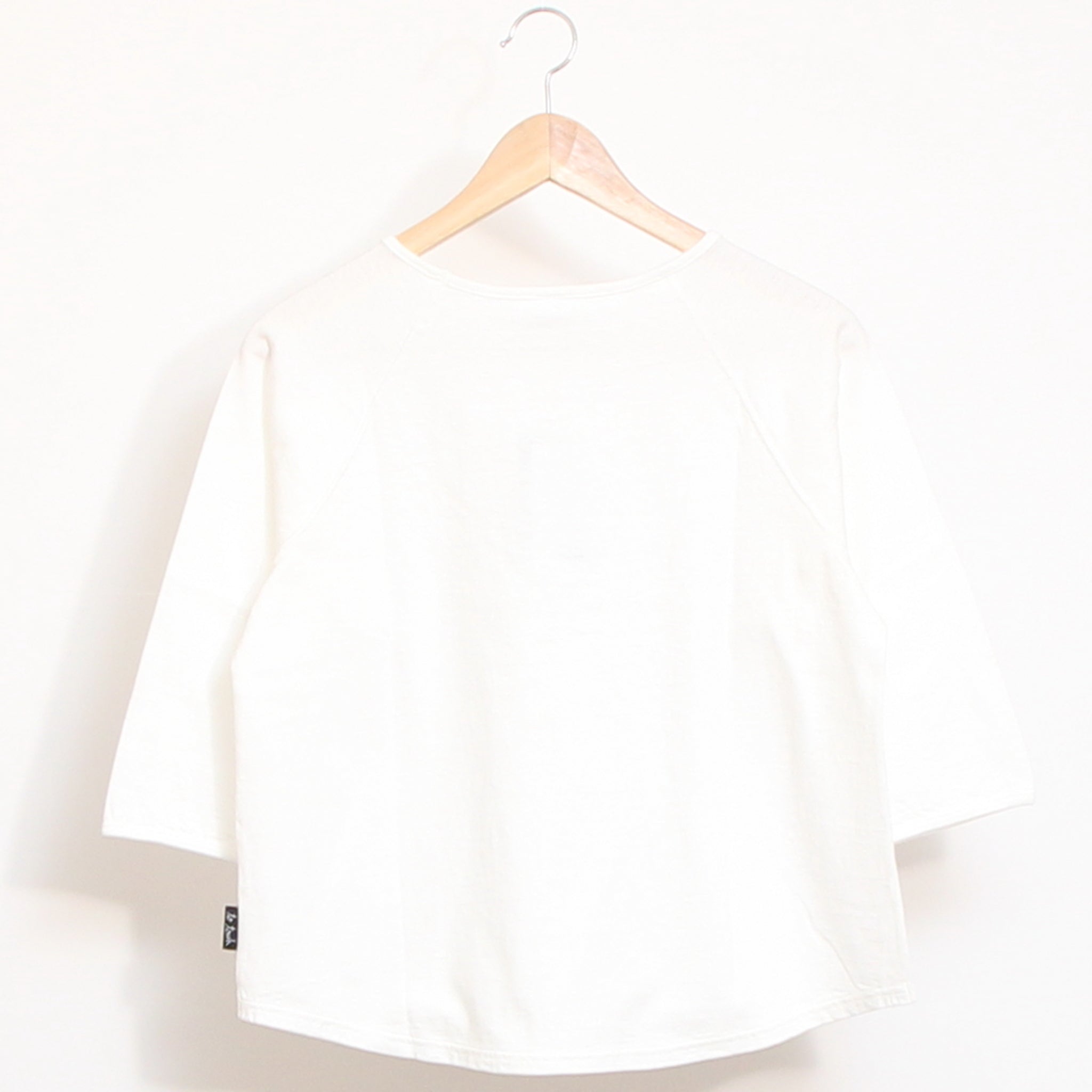 【NAVYラスト1点】to touch ラフィーコットン7分袖Tシャツ