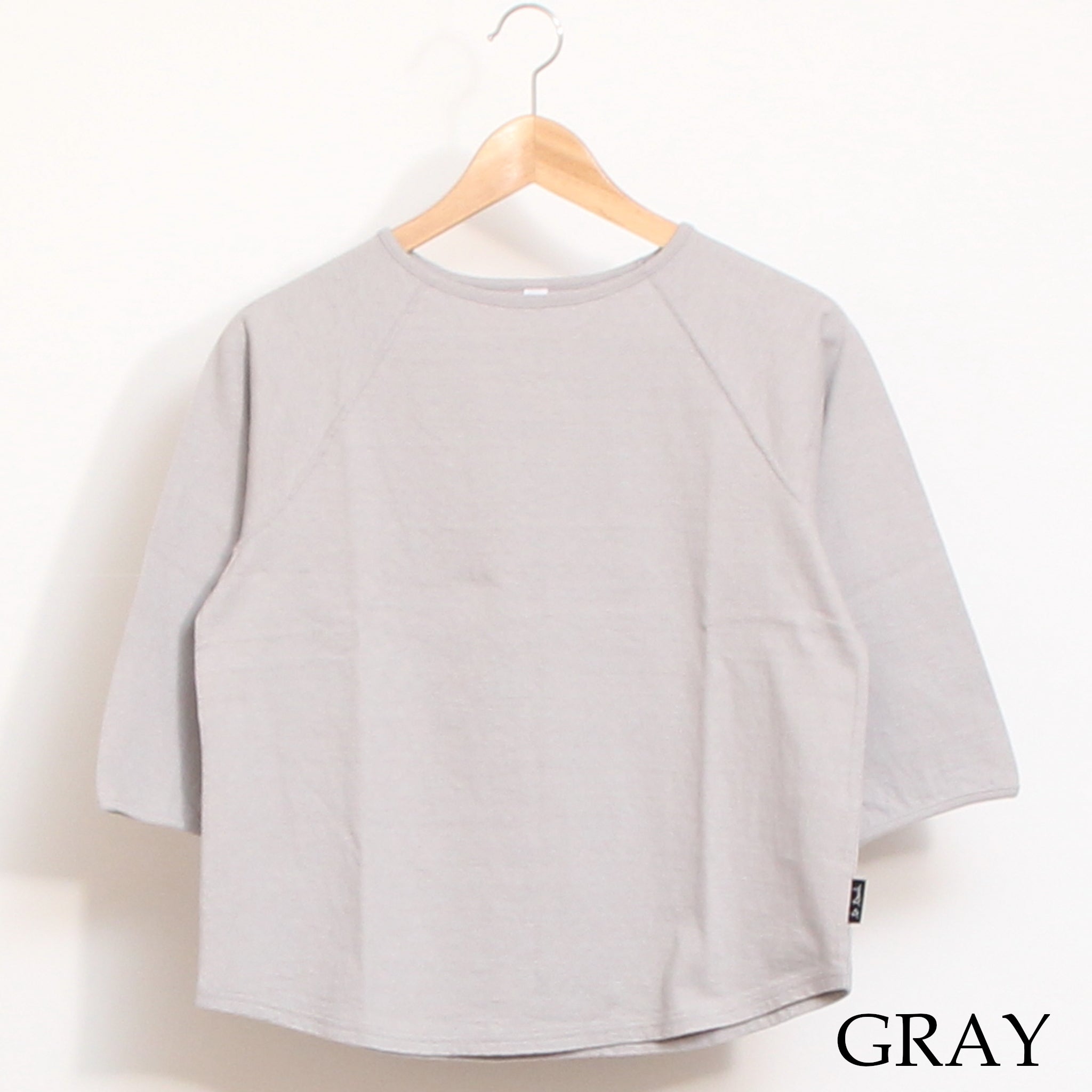 【NAVYラスト1点】to touch ラフィーコットン7分袖Tシャツ