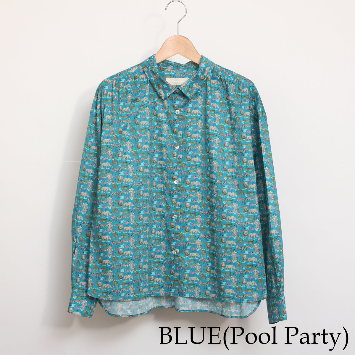 【BLUE残り僅か】リバティ長袖ドロップショルダーシャツ2610
