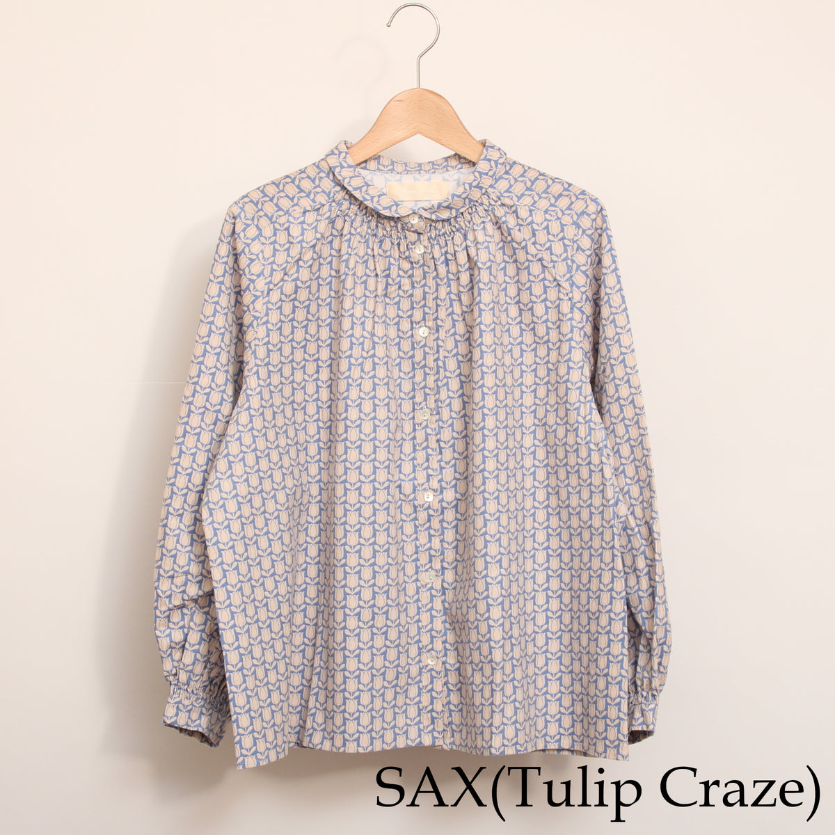 【SAX残り僅か】コーデュロイLIBERTYチビ衿シャーリングシャツ2610