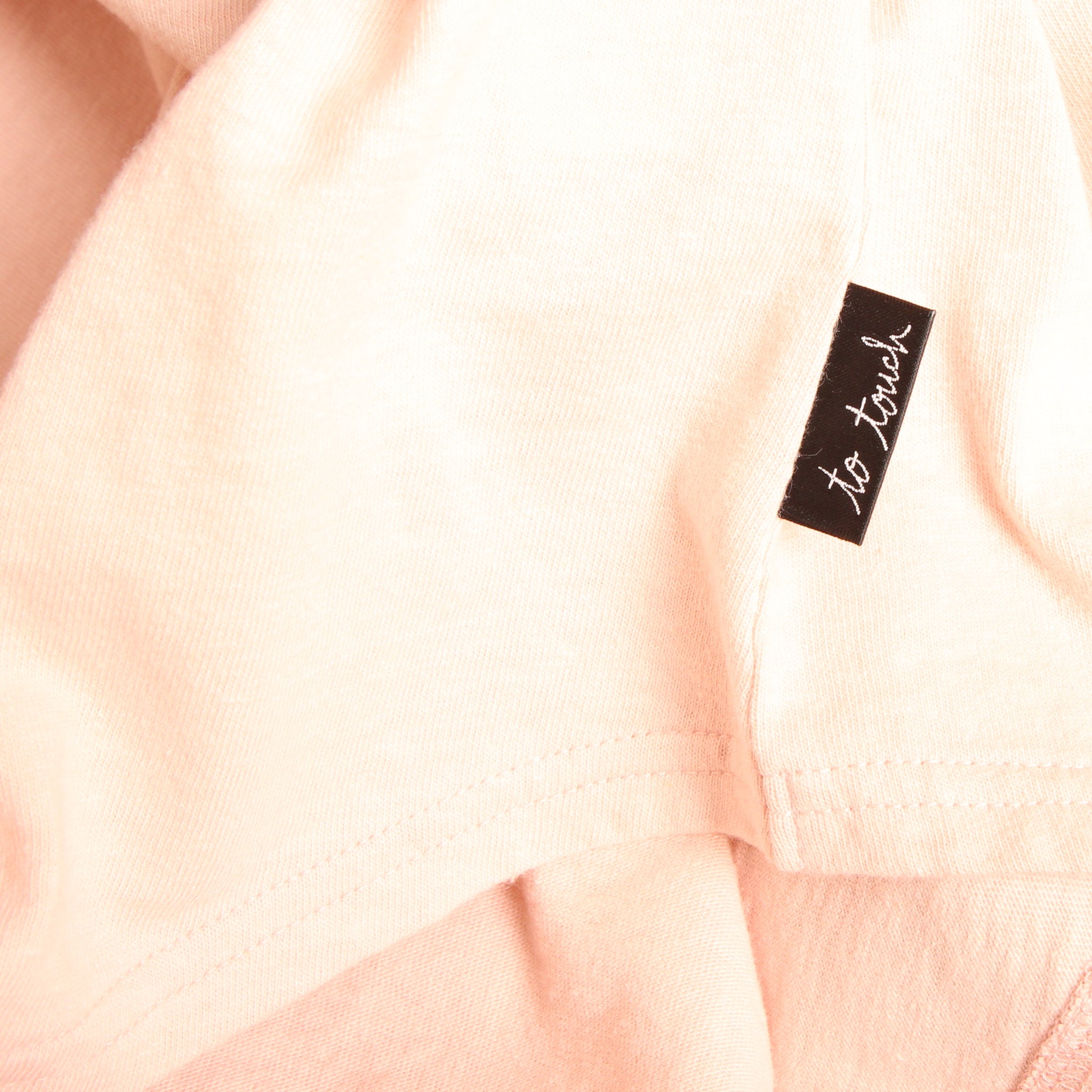 【NAVYラスト1点】to touch ラフィーコットン7分袖Tシャツ
