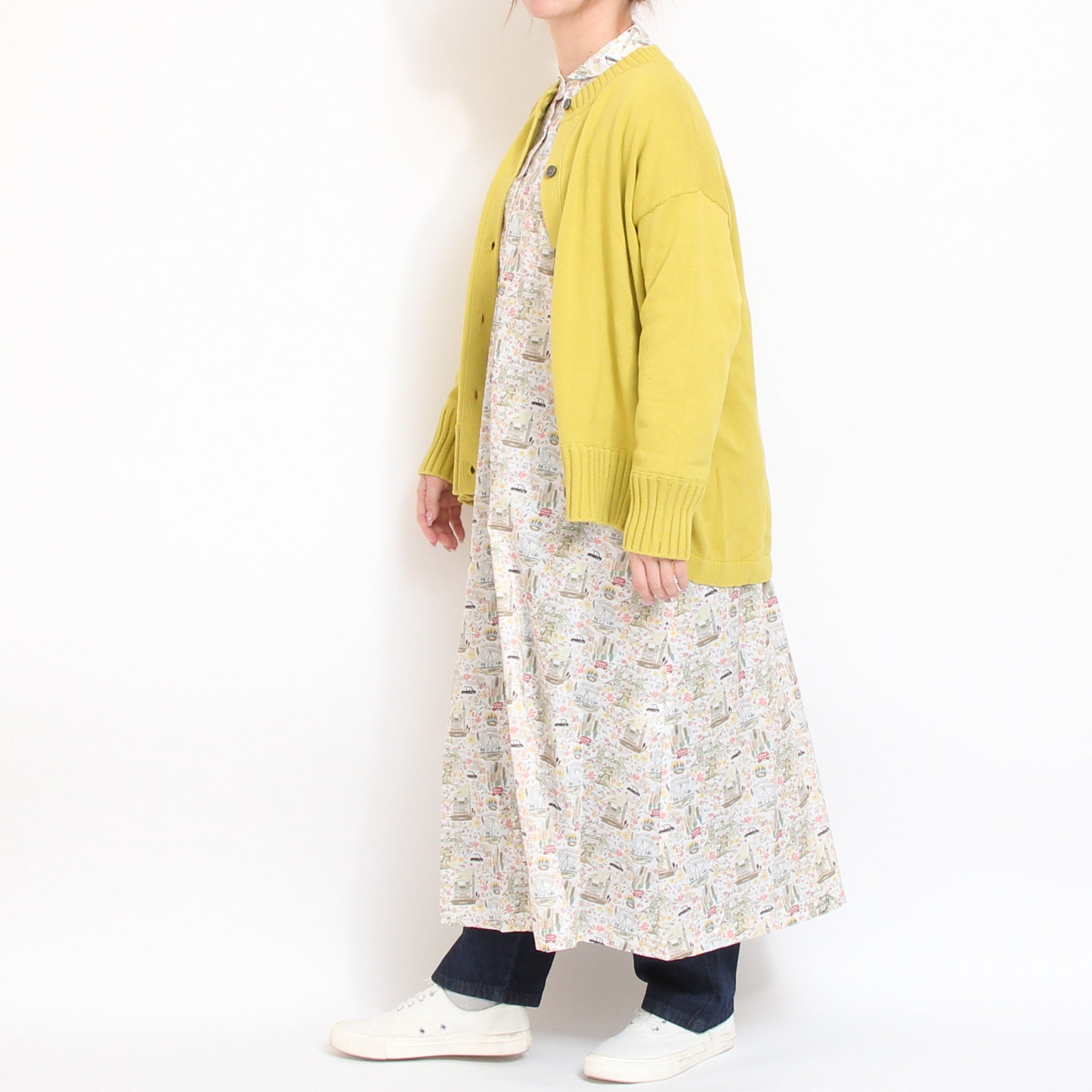 【20%OFF】【KHAKIラスト1点】リバティセーラーカラーフレアワンピース2603