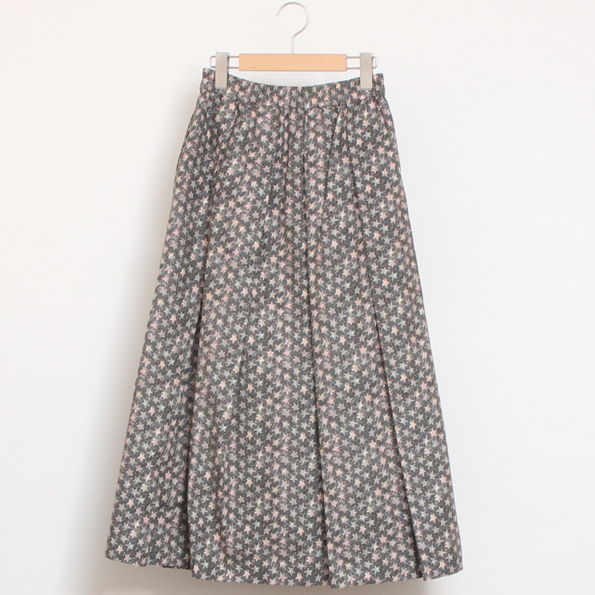 【NAVY・BLACKラスト1点】Cotton Flannelタックギャザースカート(2601)