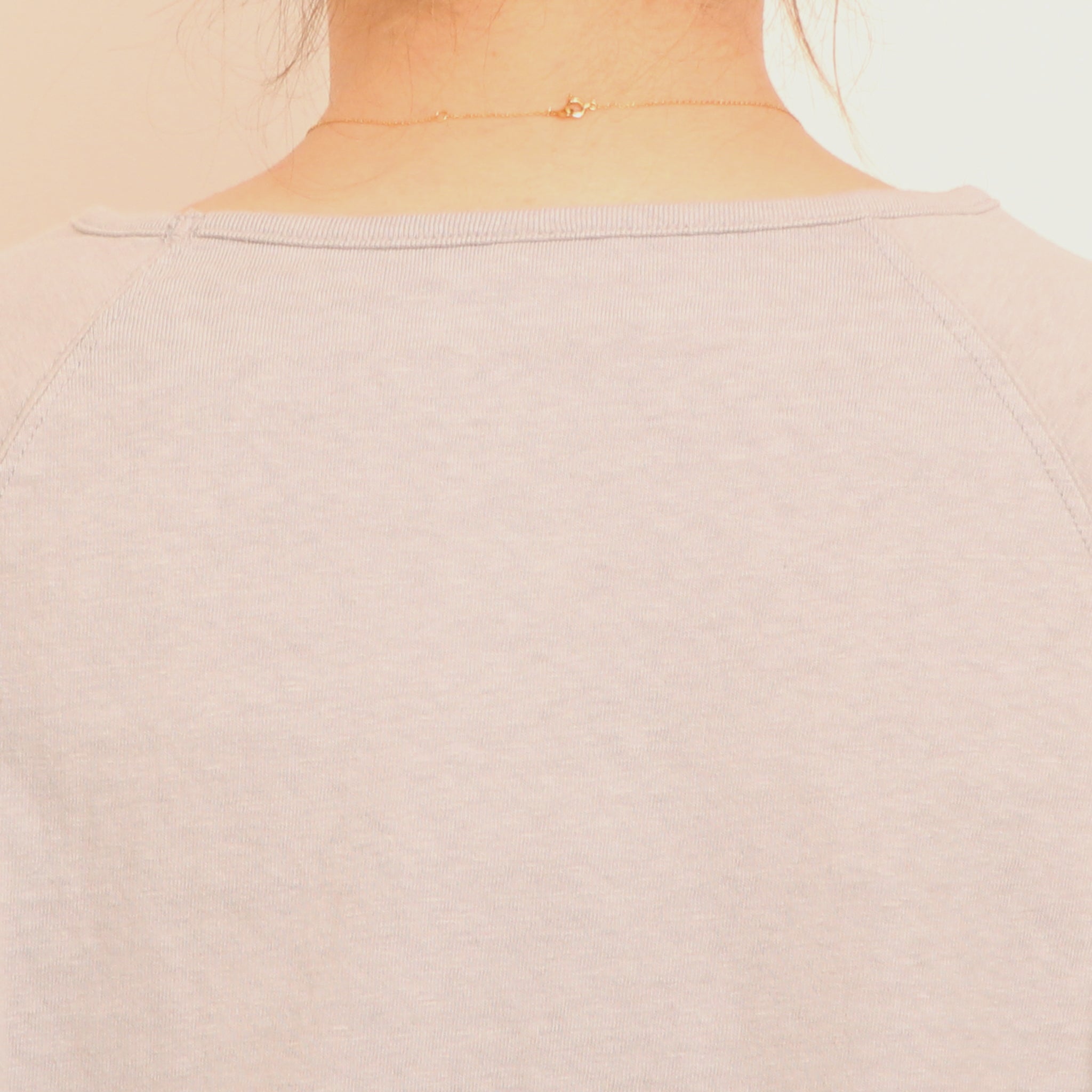 【NAVYラスト1点】to touch ラフィーコットン7分袖Tシャツ
