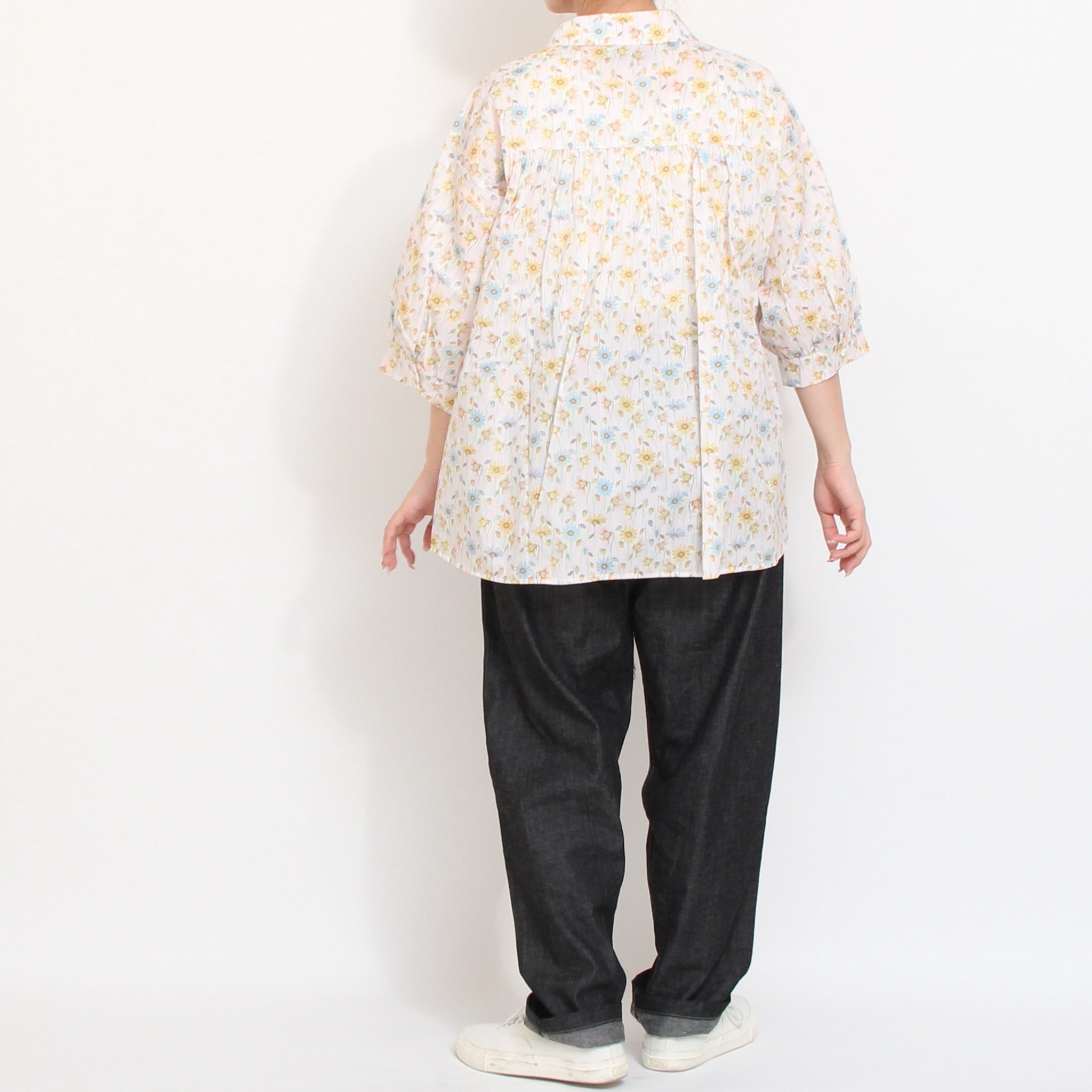 【20%OFF】【NAVY残り僅か】リバティ ウエストシャーリングシャツ(2605)