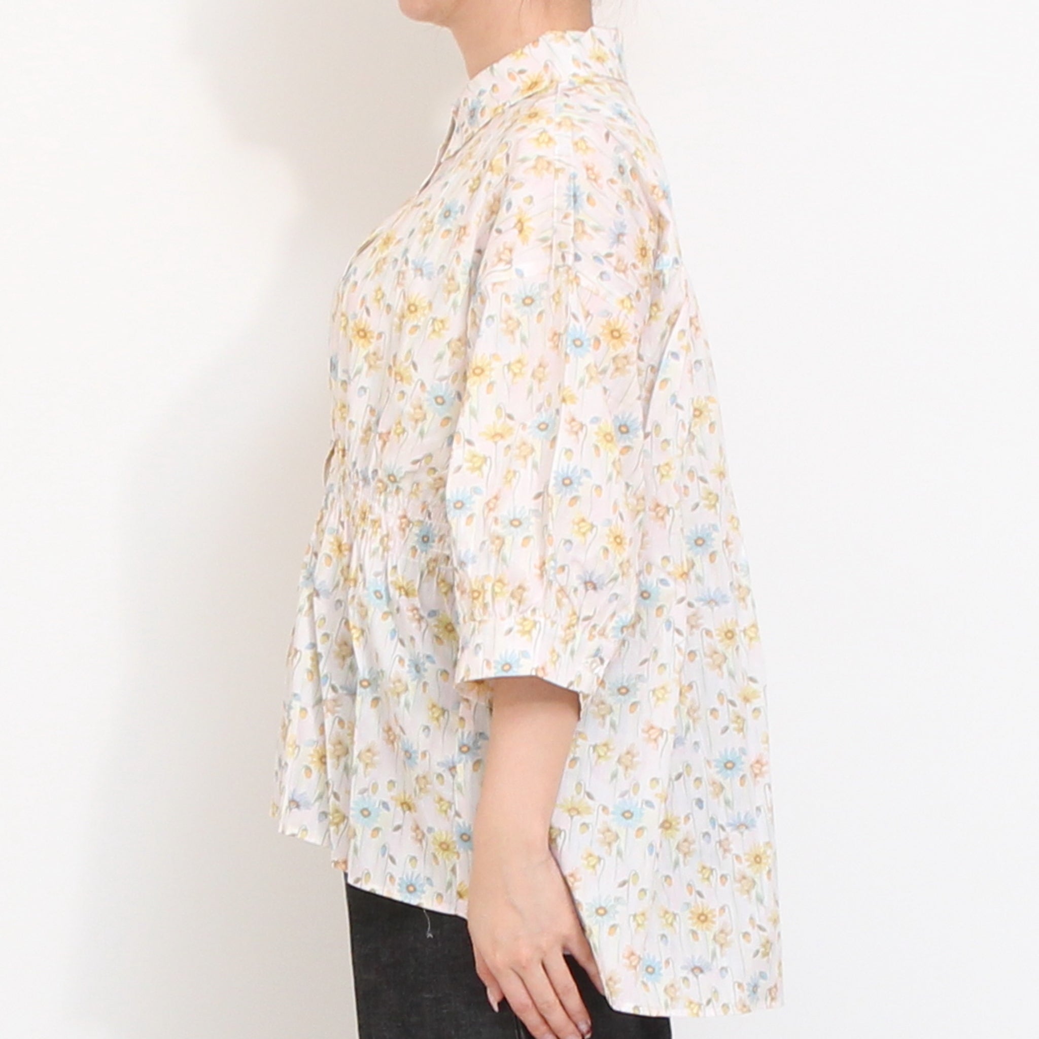 【20%OFF】【NAVY残り僅か】リバティ ウエストシャーリングシャツ(2605)