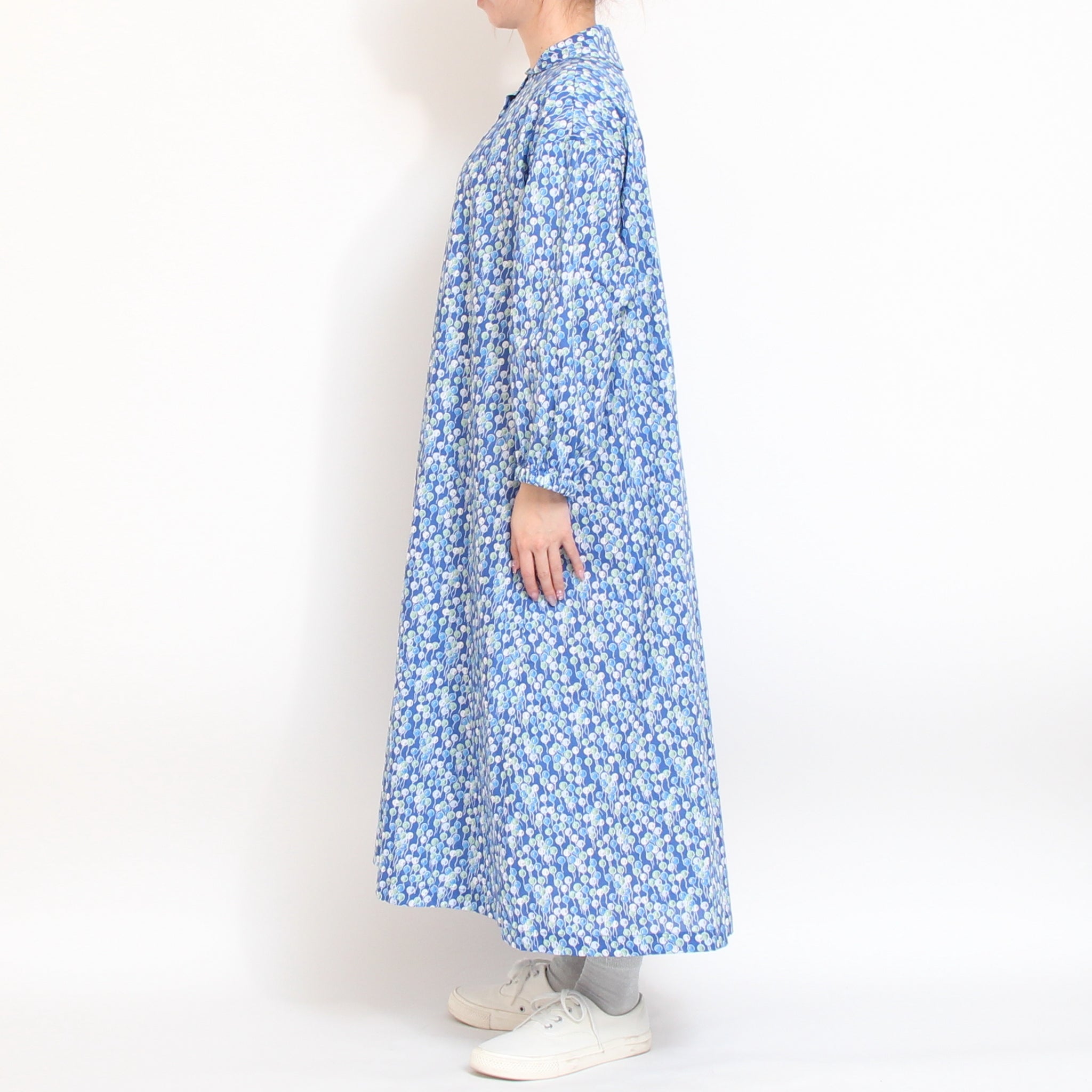 【20%OFF】【KHAKIラスト1点】リバティセーラーカラーフレアワンピース2603