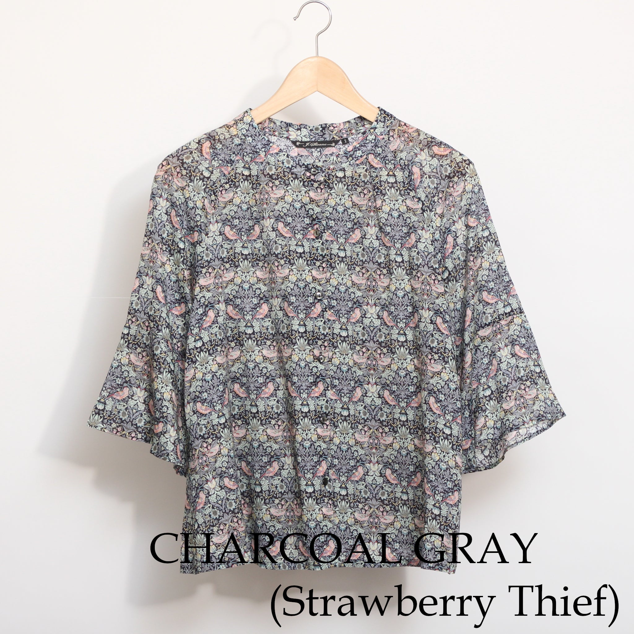 【取り扱い店舗限定商品】 シルフローンLIBERTY5分袖ラグランシャツ