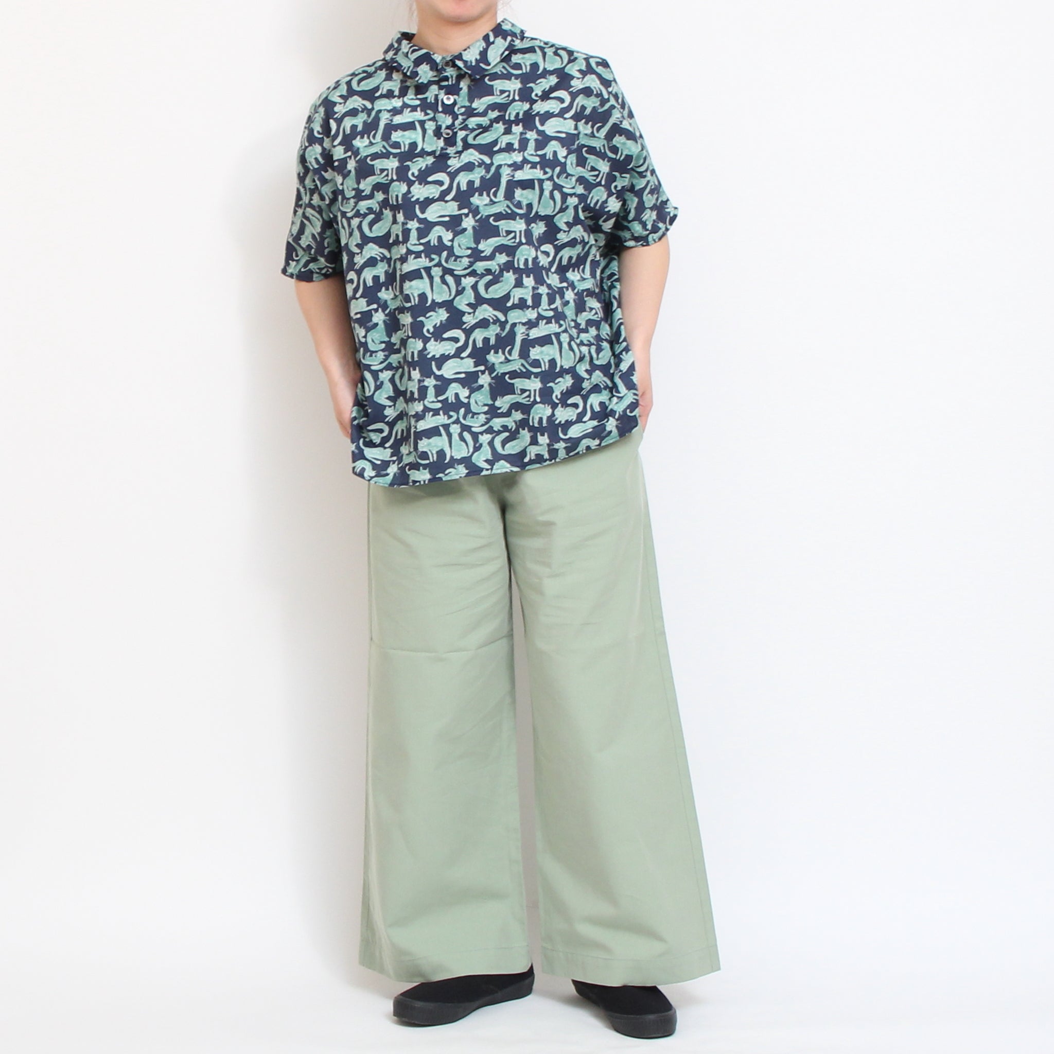 【残り僅か】【期間限定15%OFF】Pont de Chalonsコットンテンセルストレートパンツ(2602)