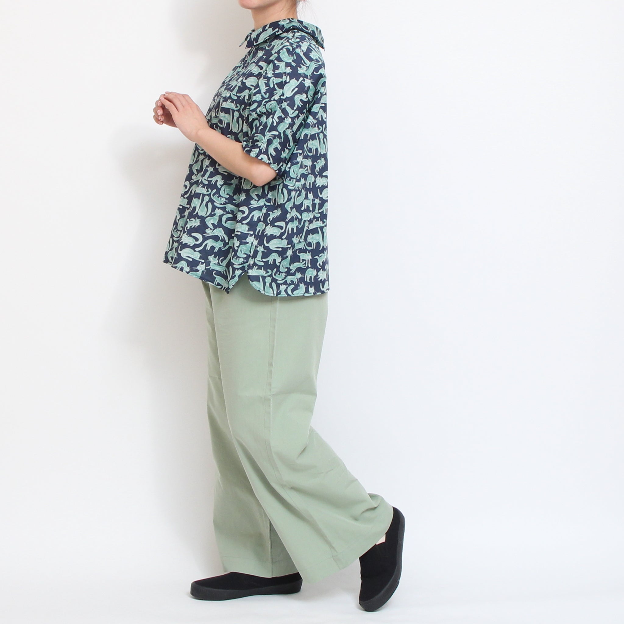 【残り僅か】【期間限定15%OFF】Pont de Chalonsコットンテンセルストレートパンツ(2602)