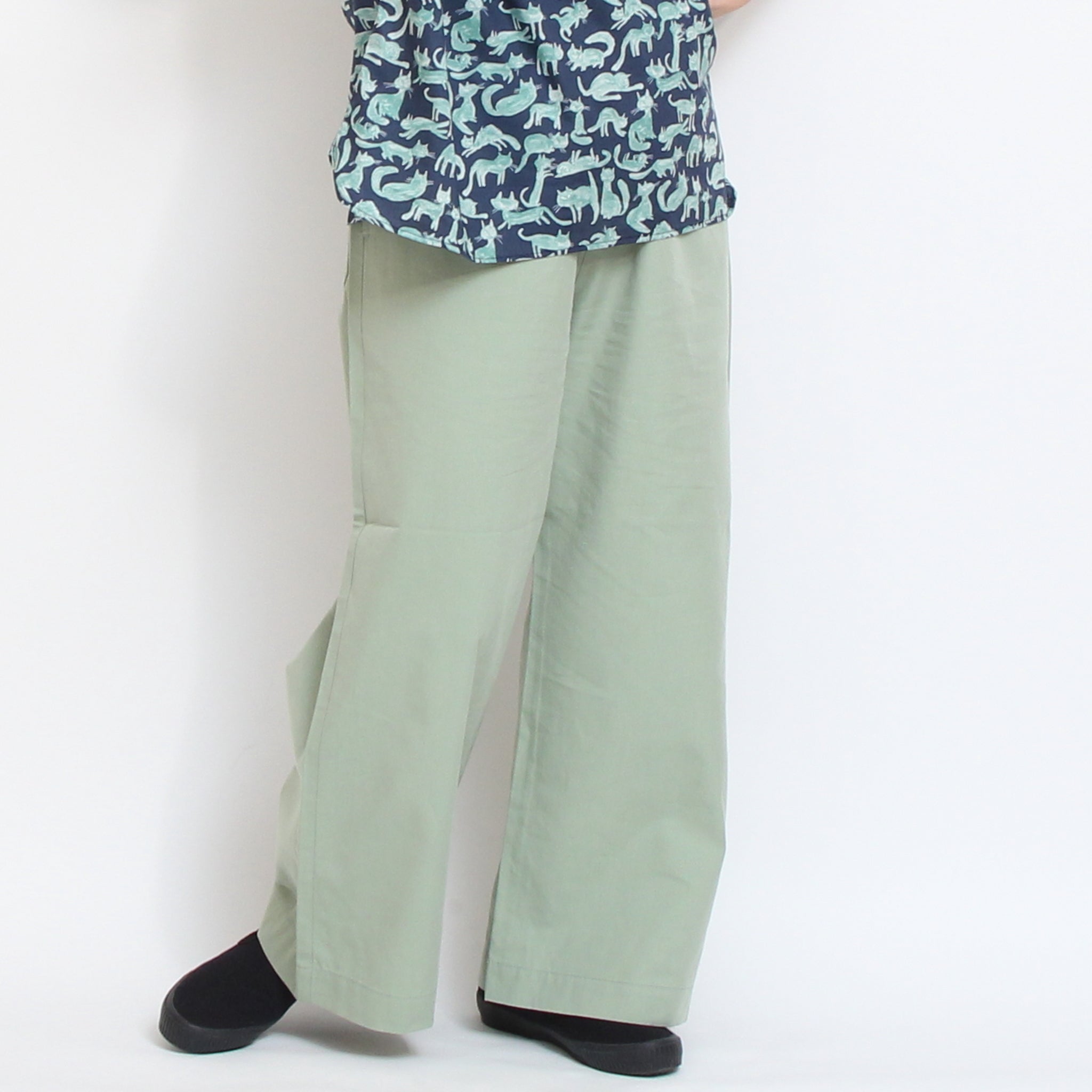 【残り僅か】【期間限定15%OFF】Pont de Chalonsコットンテンセルストレートパンツ(2602)