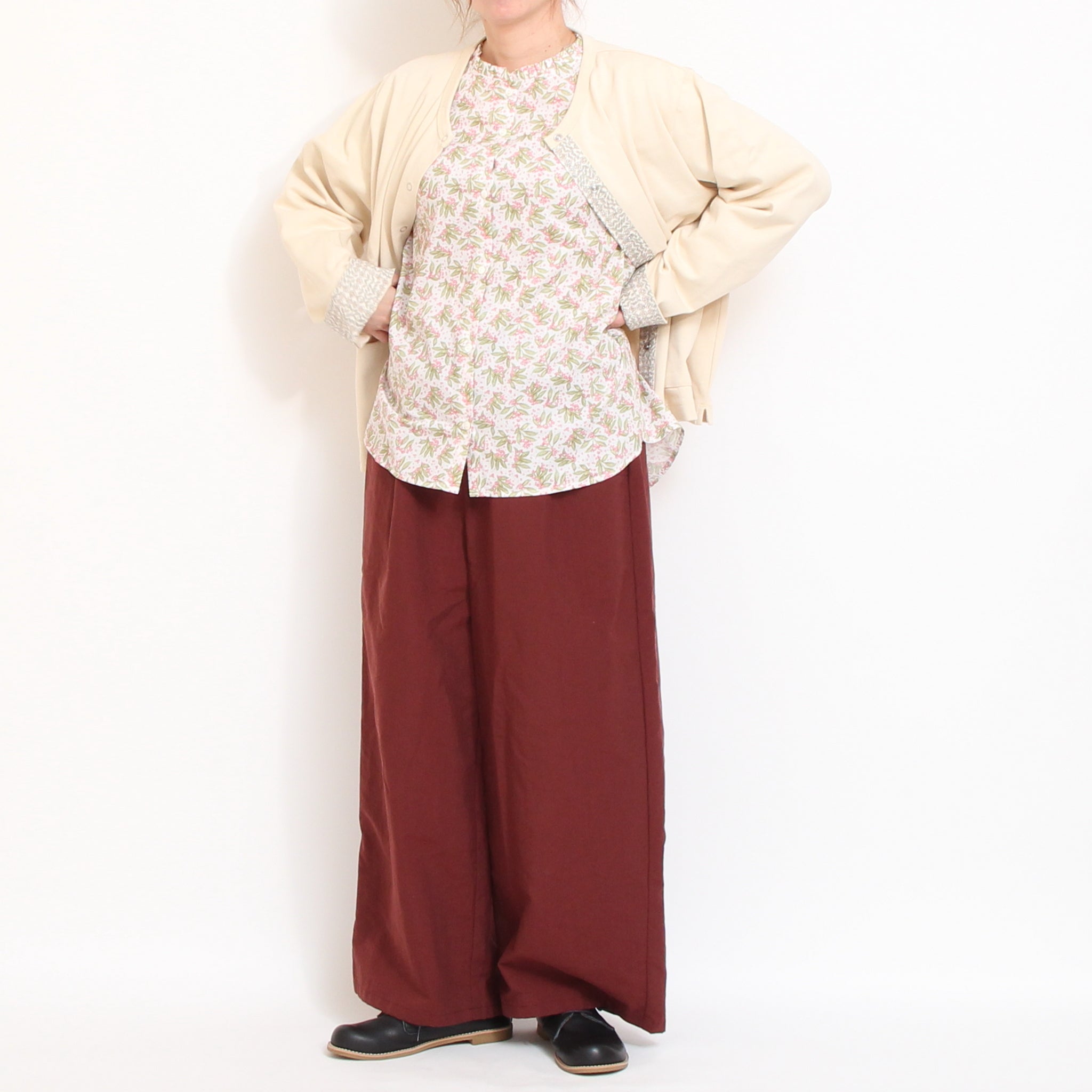 【期間限定30%OFF】Vent d'ouestイージーワイドパンツ(2603)