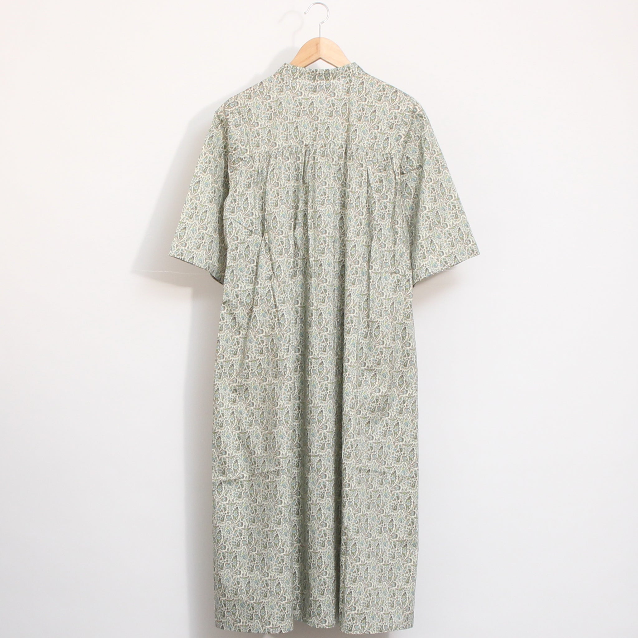 【期間限定20%OFF】【NAVY・GREENラスト1点ずつ・本店限定商品】リバティヨーク切替ギャザーワンピース(2604)