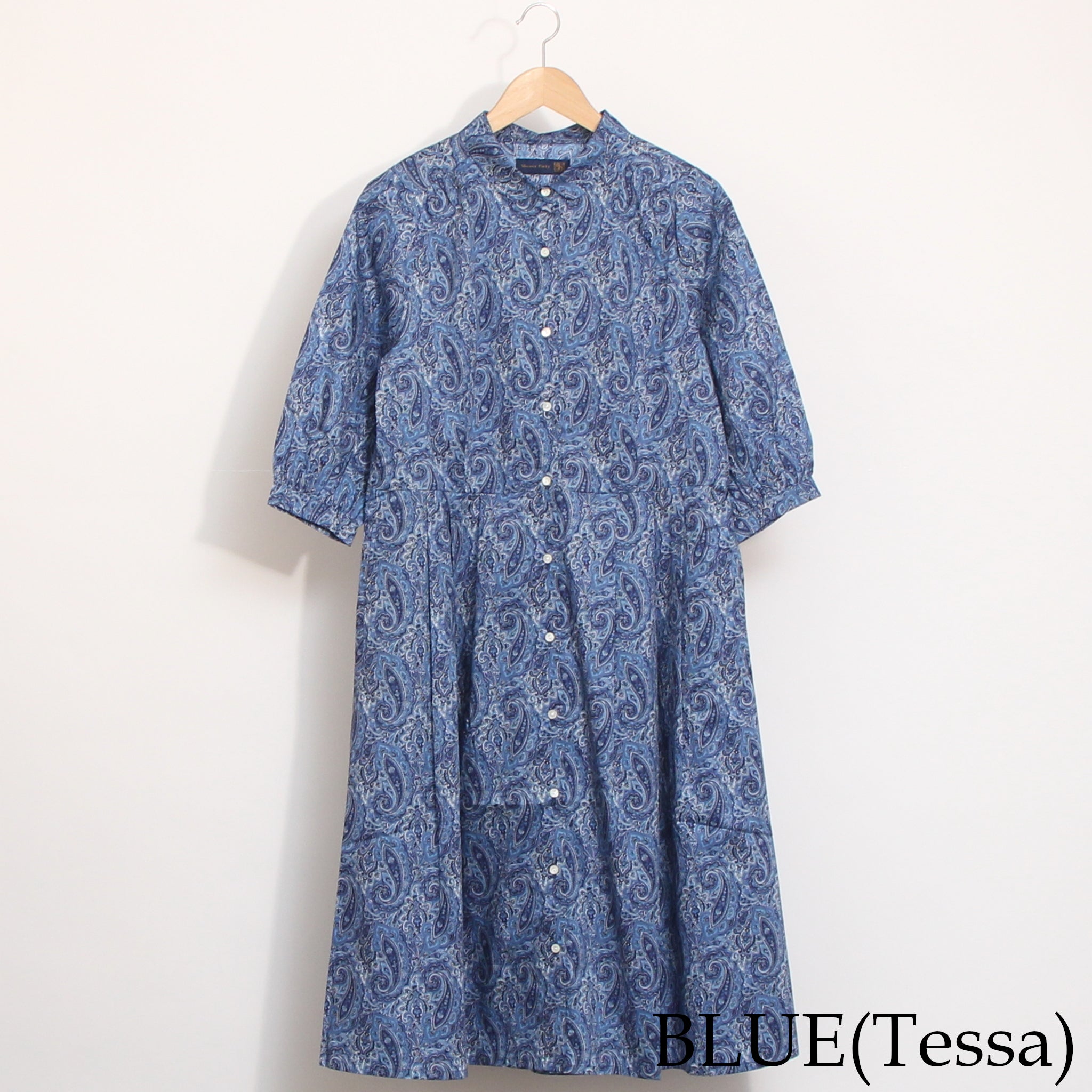 【期間限定20%OFF】【本店限定商品】リバティ7分袖クラシカルワンピース(2604)