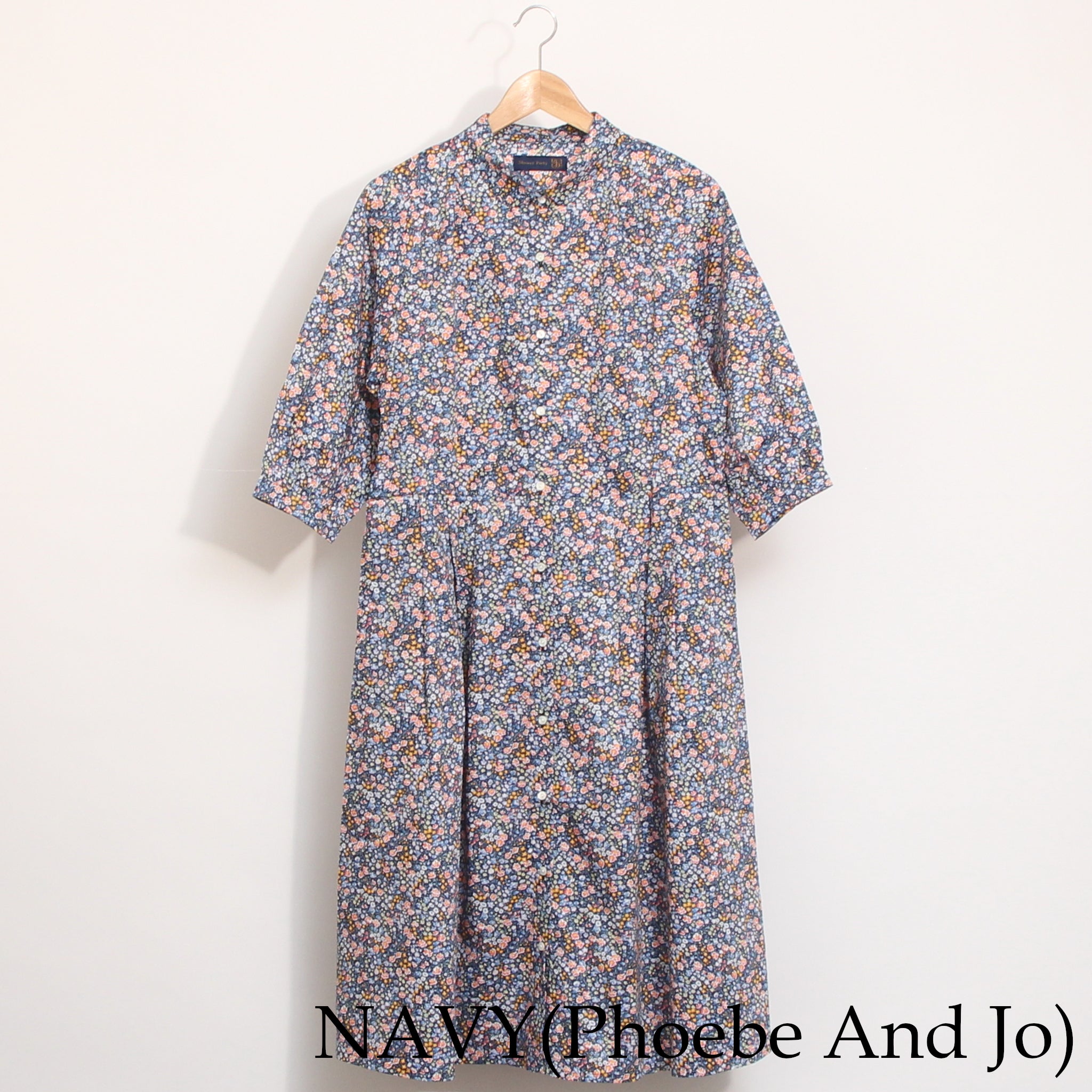 【期間限定20%OFF】【本店限定商品】リバティ7分袖クラシカルワンピース(2604)