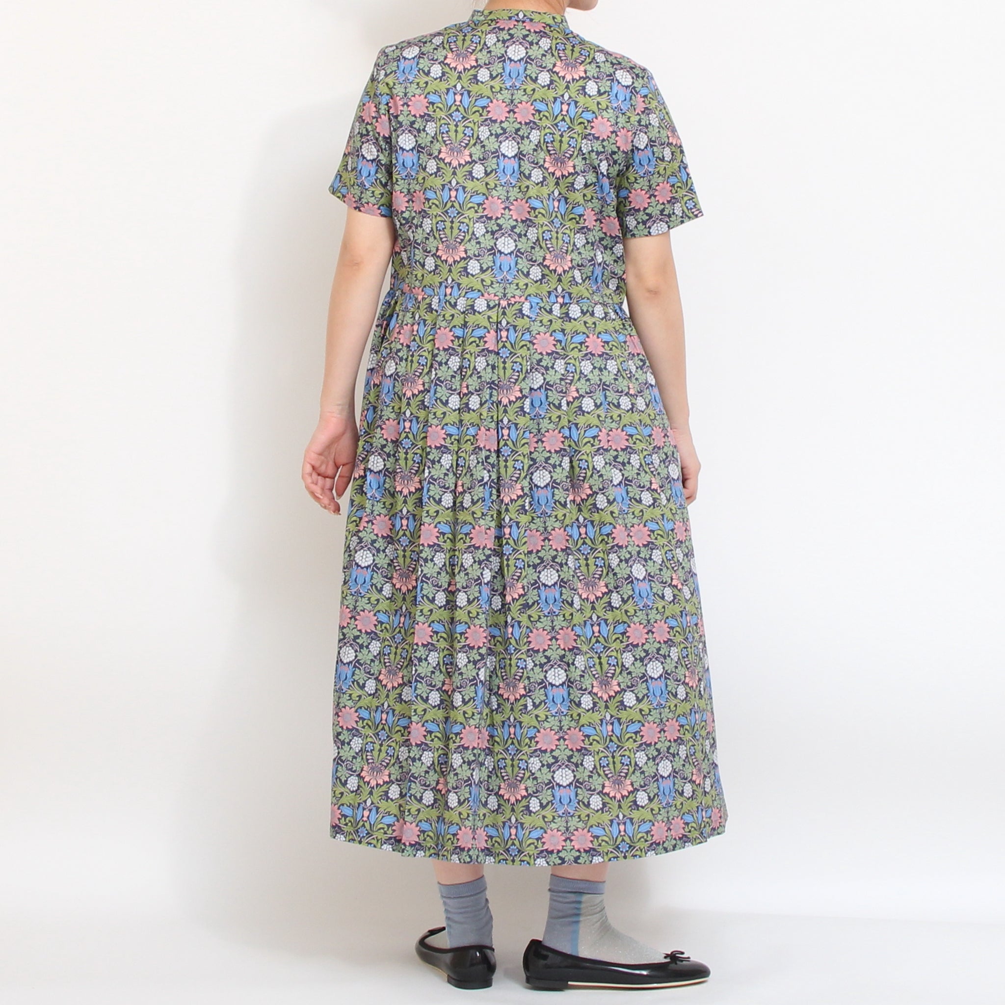 LIBERTY/半袖パイピング使いOP