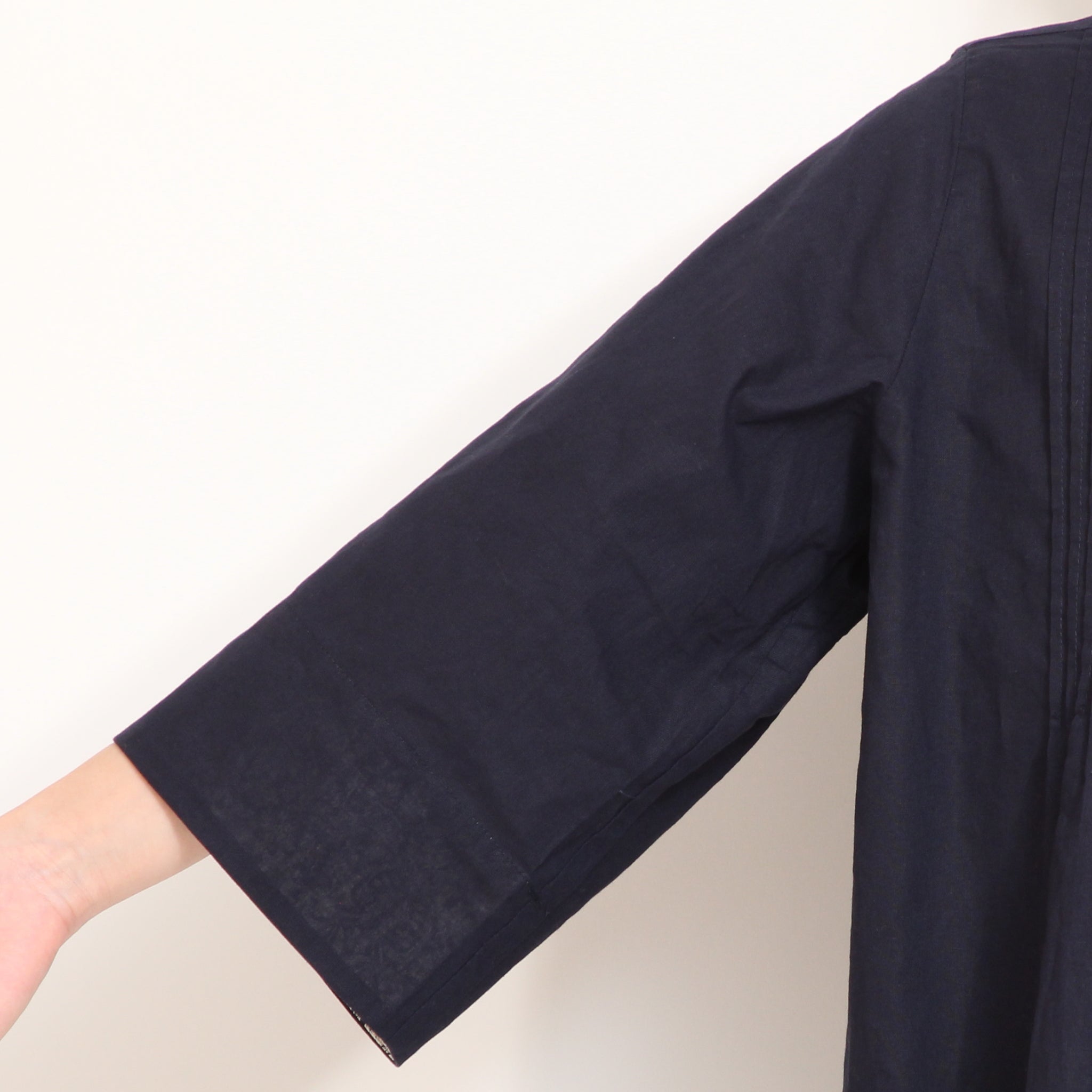 【30%OFF】【PURPLEのみ 残り僅か】sosotto LIBERTY使いフリルネックブラウス