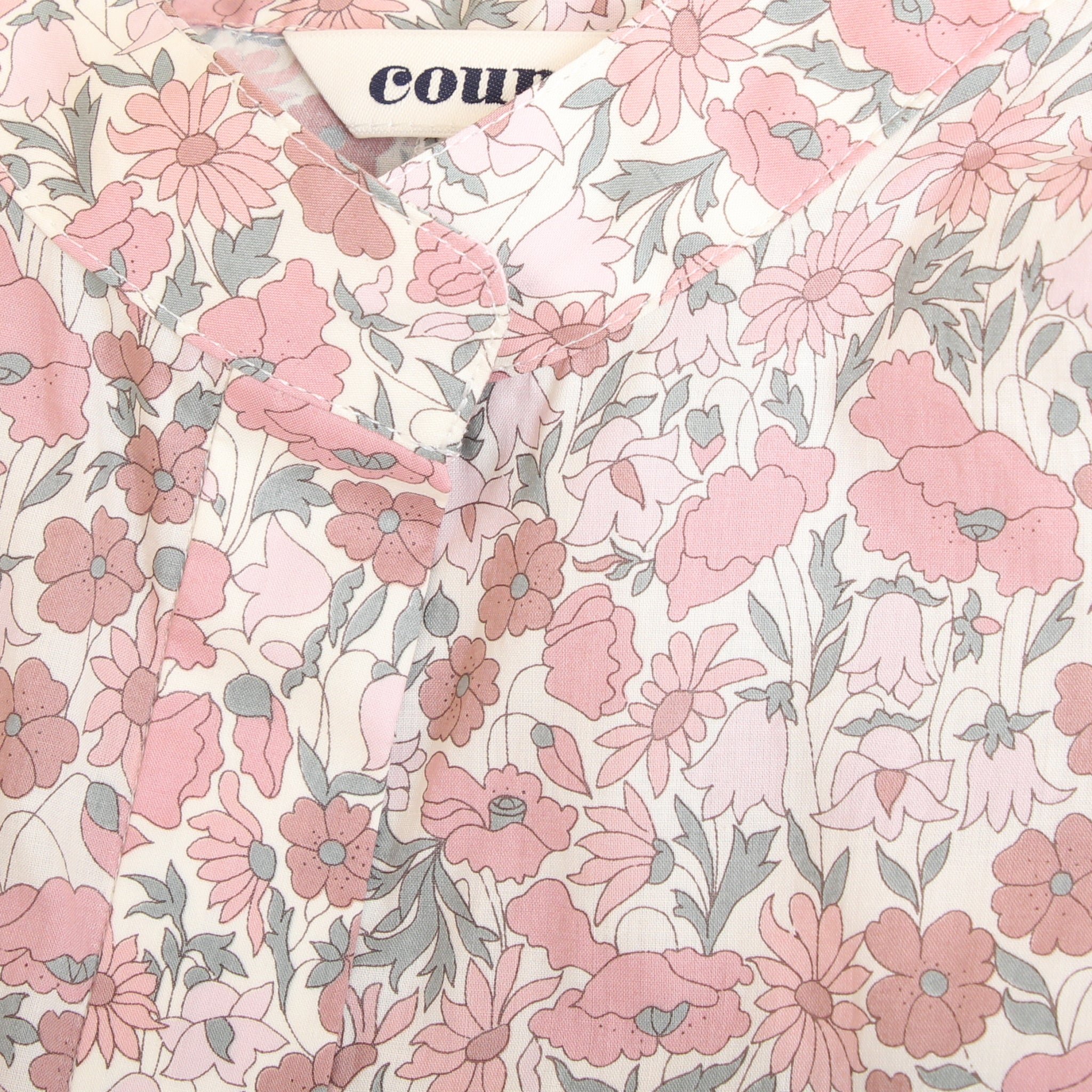 【30%OFF】【BLUEラスト1点】LIBERTY比翼ギャザープルオーバー72027