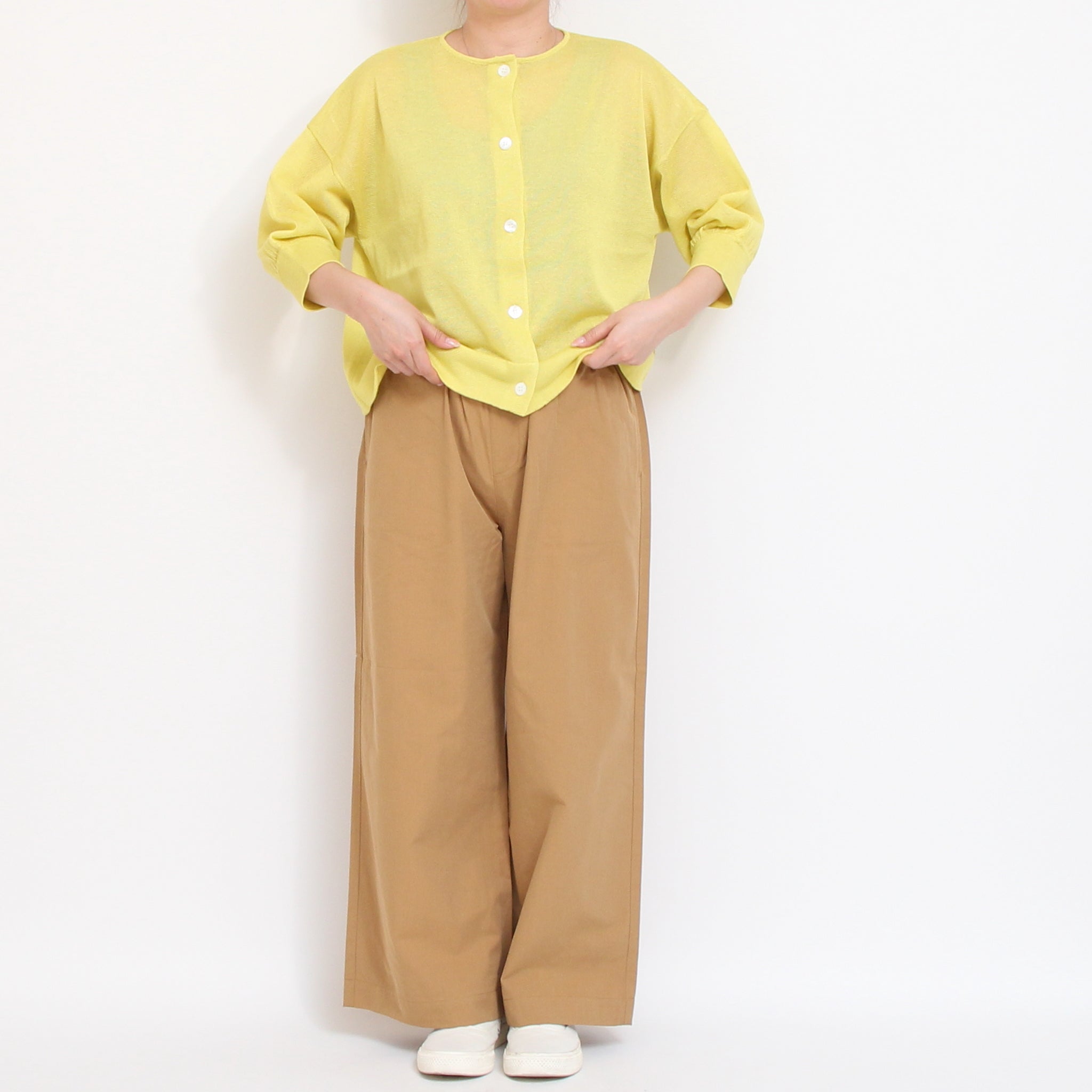 【残り僅か】【期間限定15%OFF】Pont de Chalonsコットンテンセルストレートパンツ(2602)