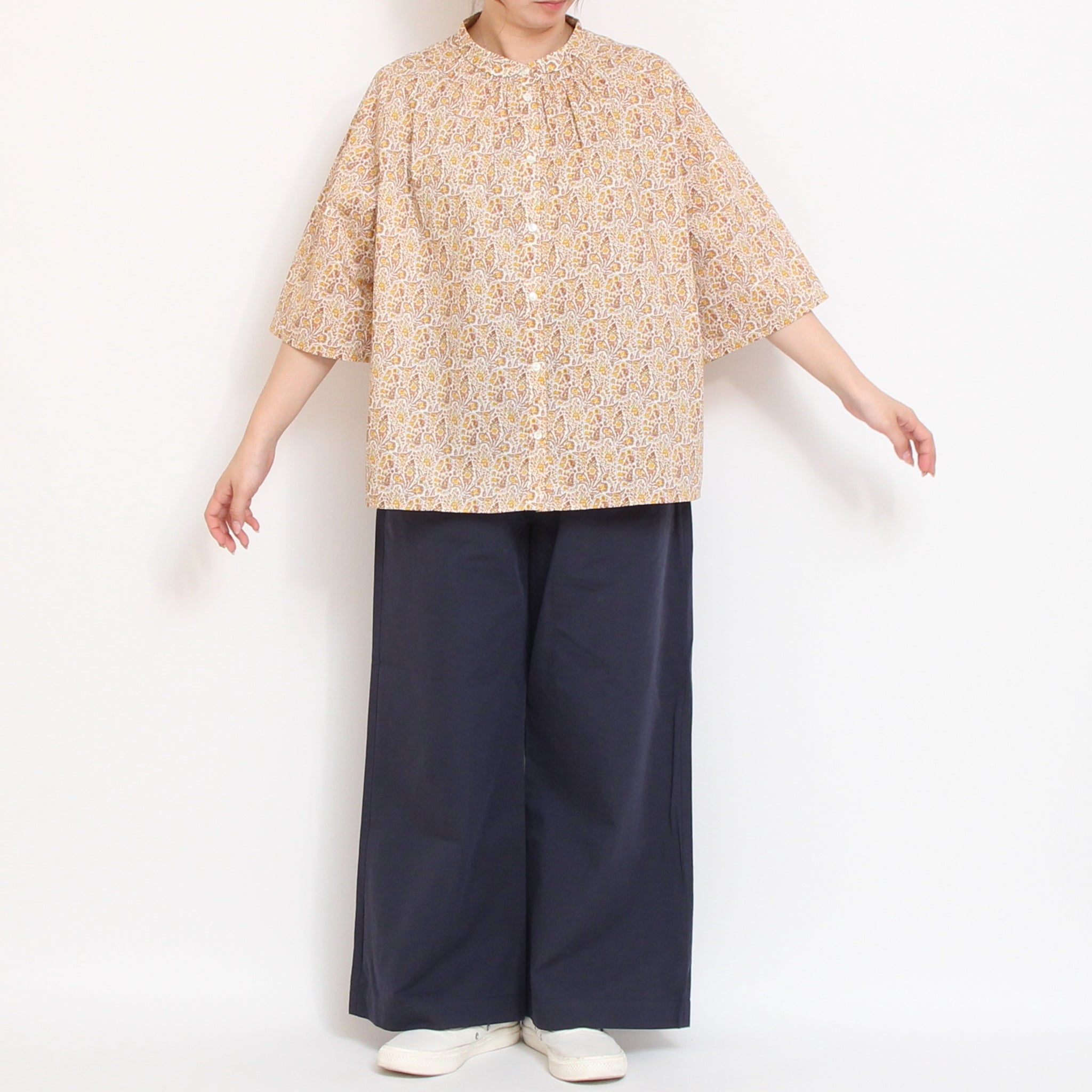 【残り僅か】【期間限定15%OFF】Pont de Chalonsコットンテンセルストレートパンツ(2602)