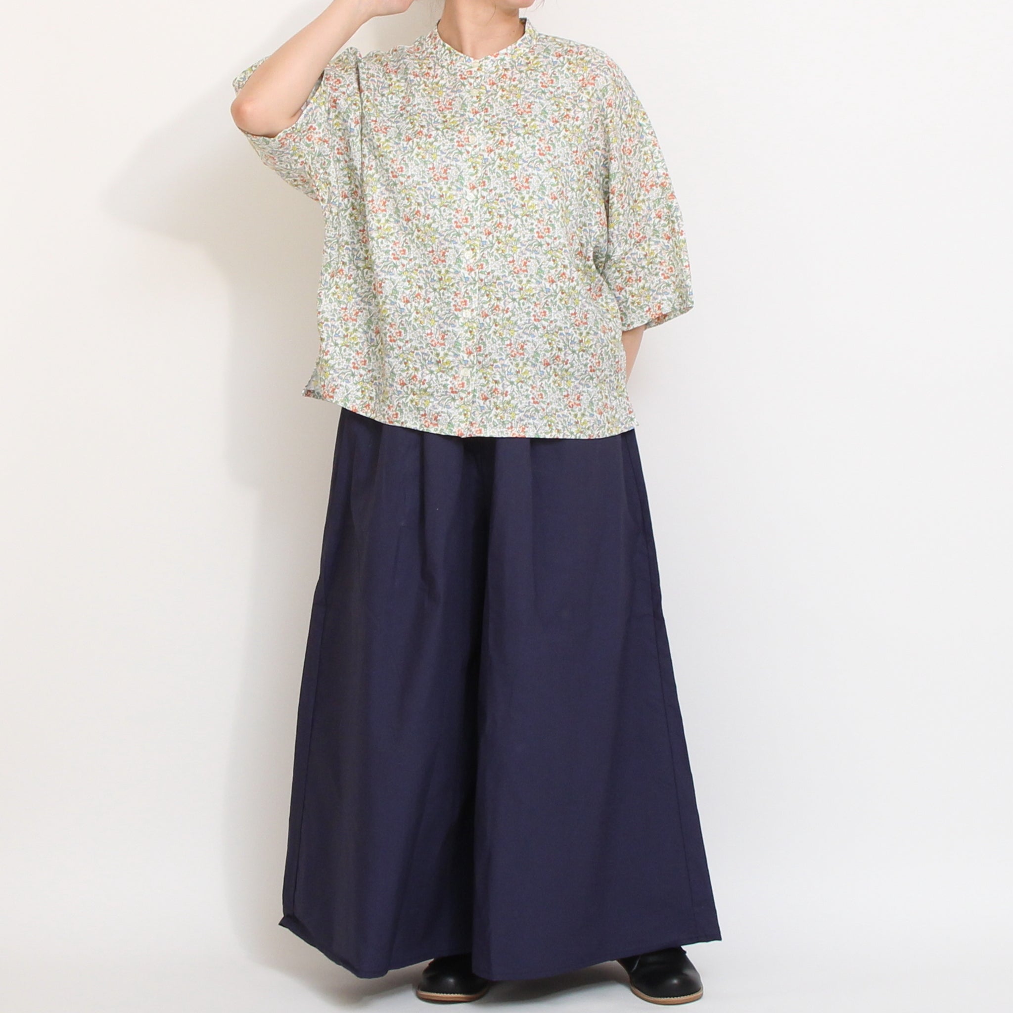 【20%OFF】【YELLOW残り僅か】フランダースリネンスタンドドルマンシャツ2605