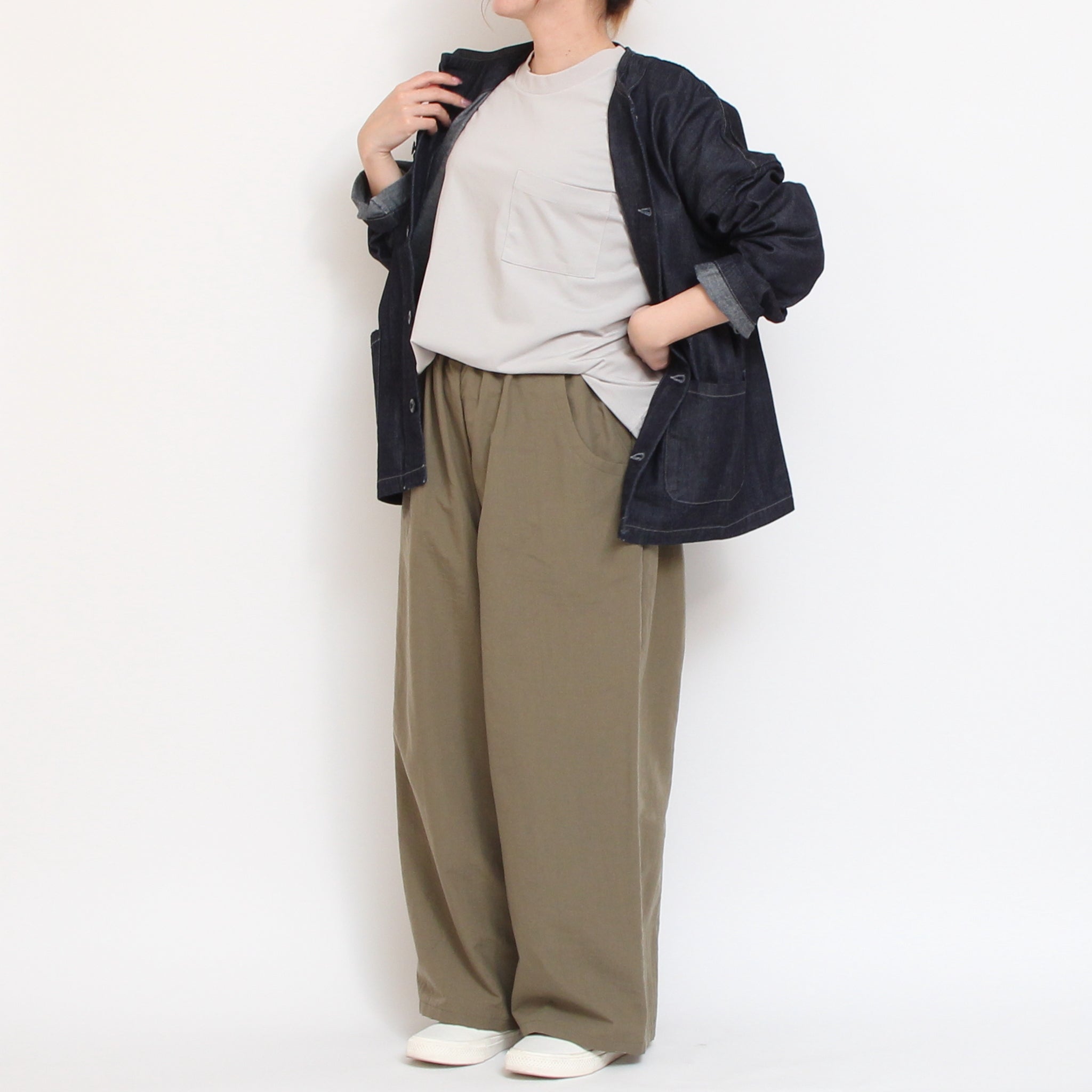 【RED・PURPLEラスト1点ずつ】sosotto袖裏LIBERTY8分袖Tシャツ